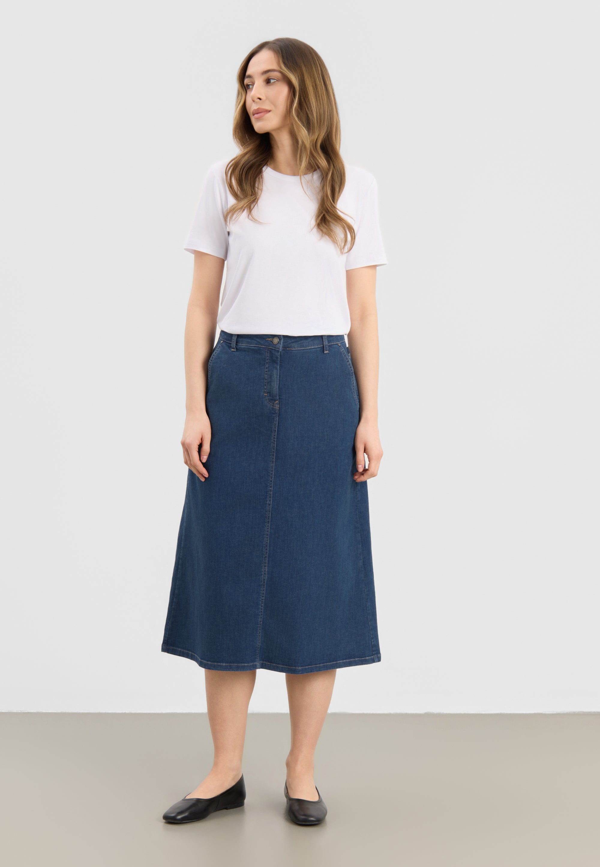 LAURIE Aim skirt - 80 cm. Skirts 49401 Blue Denim