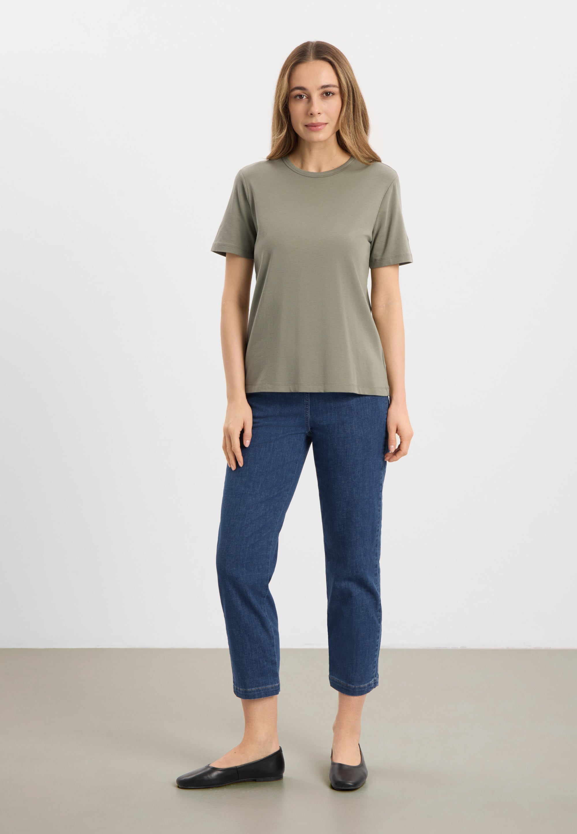 LAURIE Amanda T-Shirt SS Regular 55100 Khaki