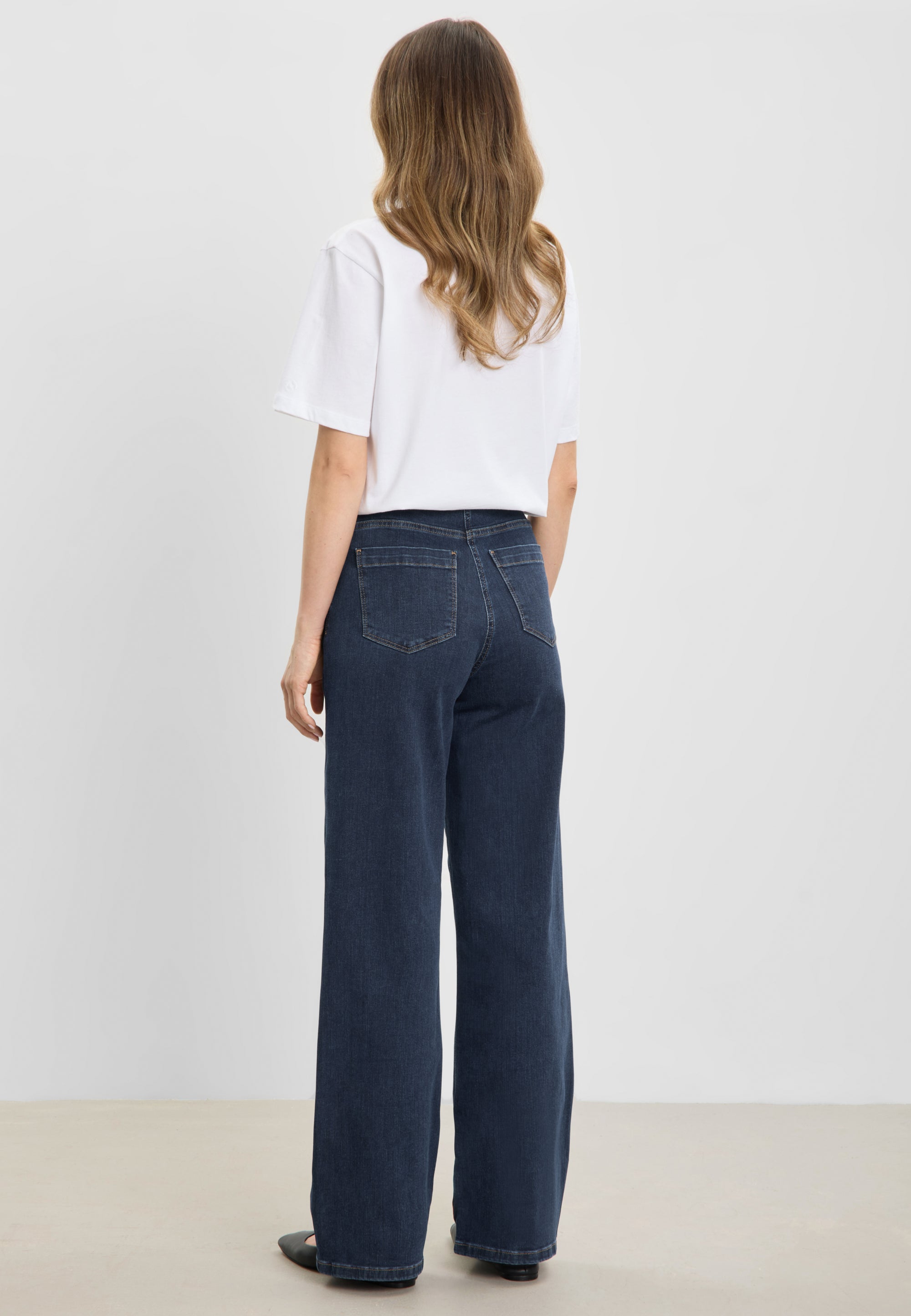 LAURIE Carol Loose - Medium Length Loose 40513 Dark Blue Denim