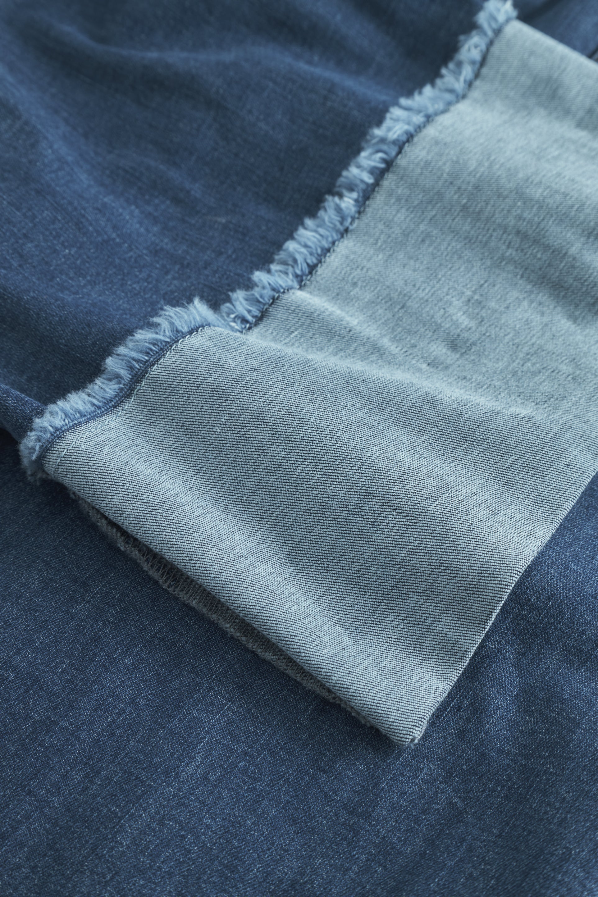 LAURIE Carol Turn-up Loose Crop Loose 49399 Washed Blue Denim