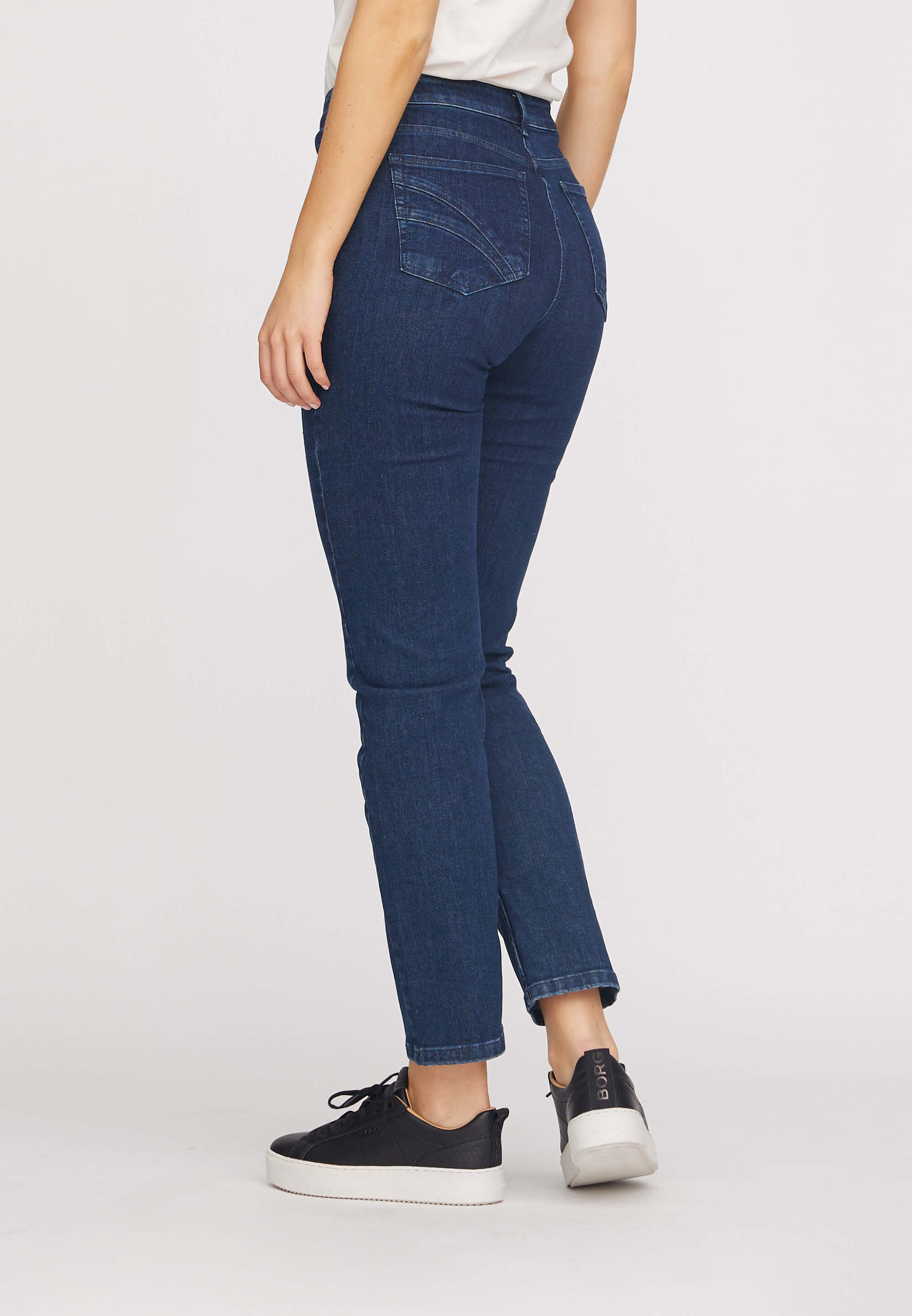 LAURIE Charlotte Regular - Medium Length - Ecolabel Regular 49505 Dark Blue Denim