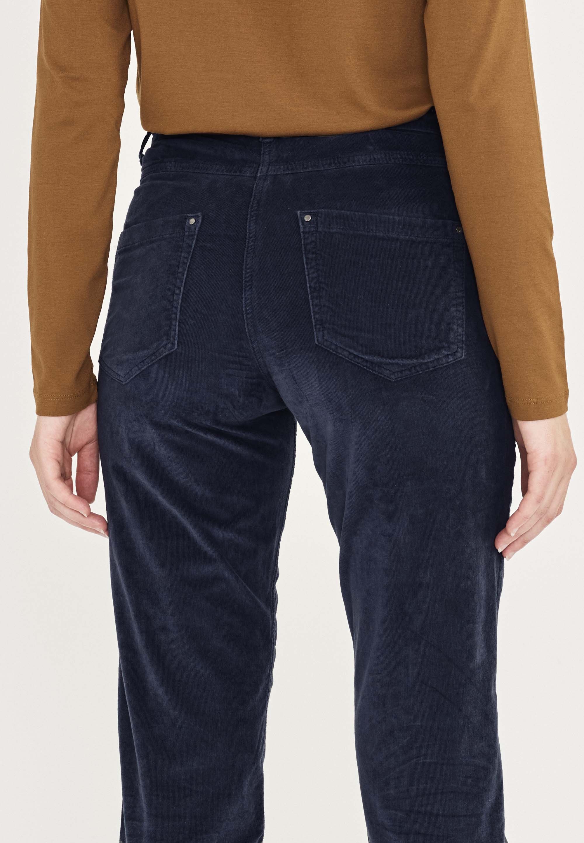 LAURIE Charlotte Regular Corduroy - Medium Length Regular 49000 Navy