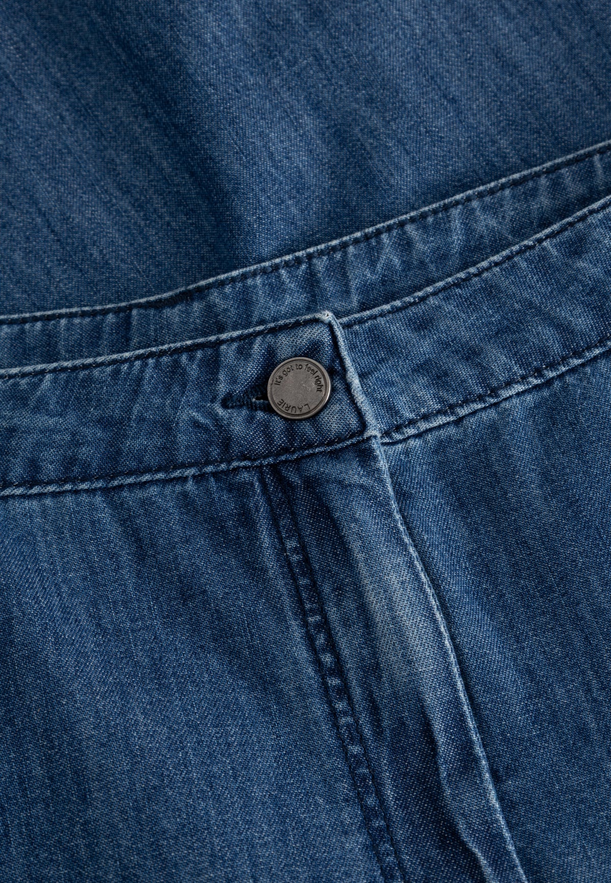 LAURIE Charm Elastic Loose - Medium Length Loose 49601 Blue denim