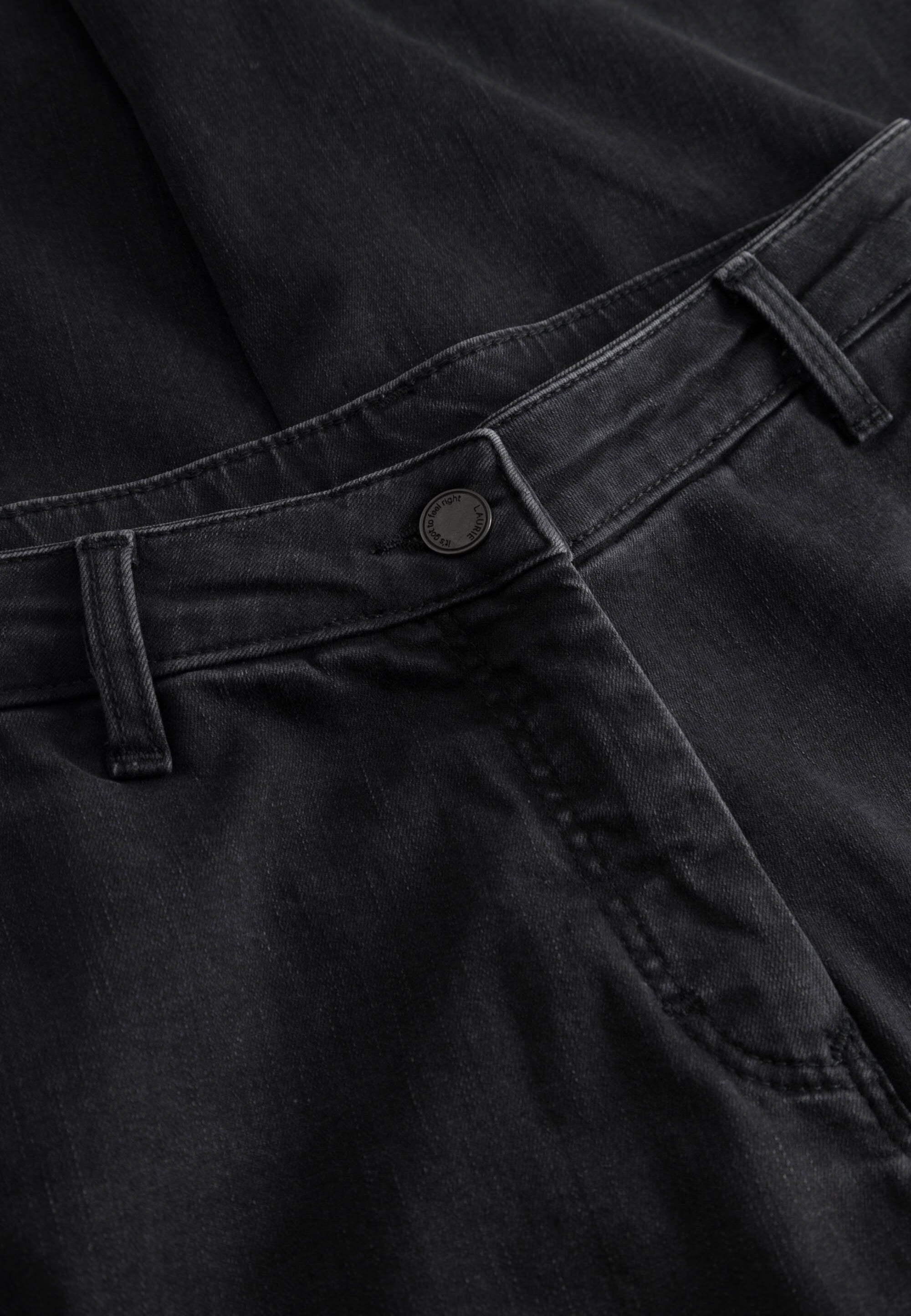 LAURIE Charm Loose - Medium Length Loose 99399 Washed Black Denim