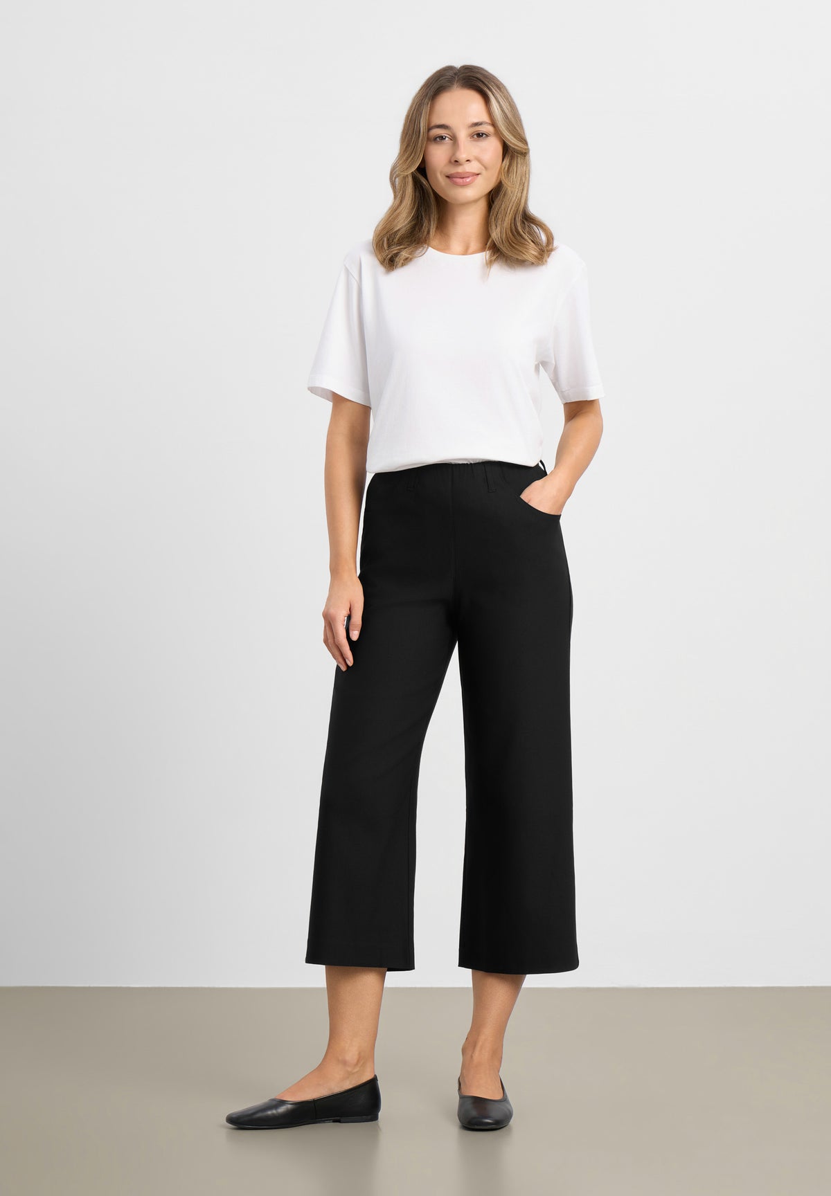 LAURIE Donna Loose - Cropped Loose 99000 Black