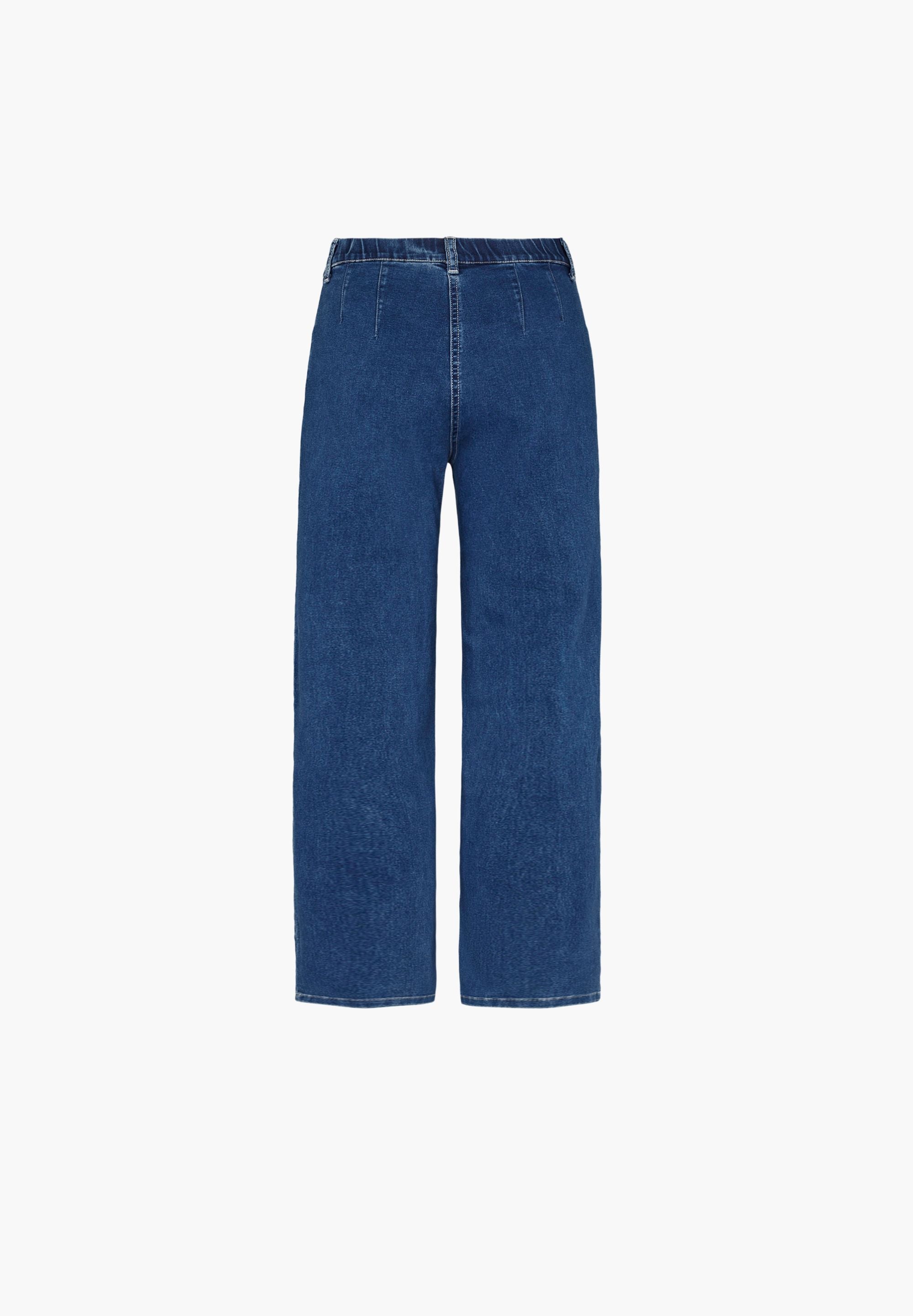 LAURIE Donna Loose - Short Length Trousers LOOSE 49401 Blue Denim