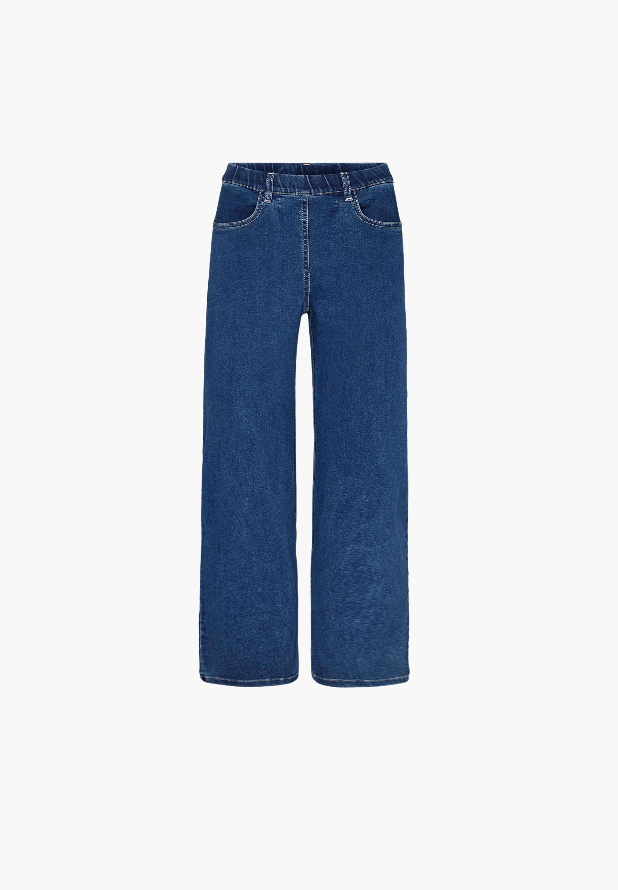 LAURIE Donna Loose - Short Length Trousers LOOSE 49401 Blue Denim