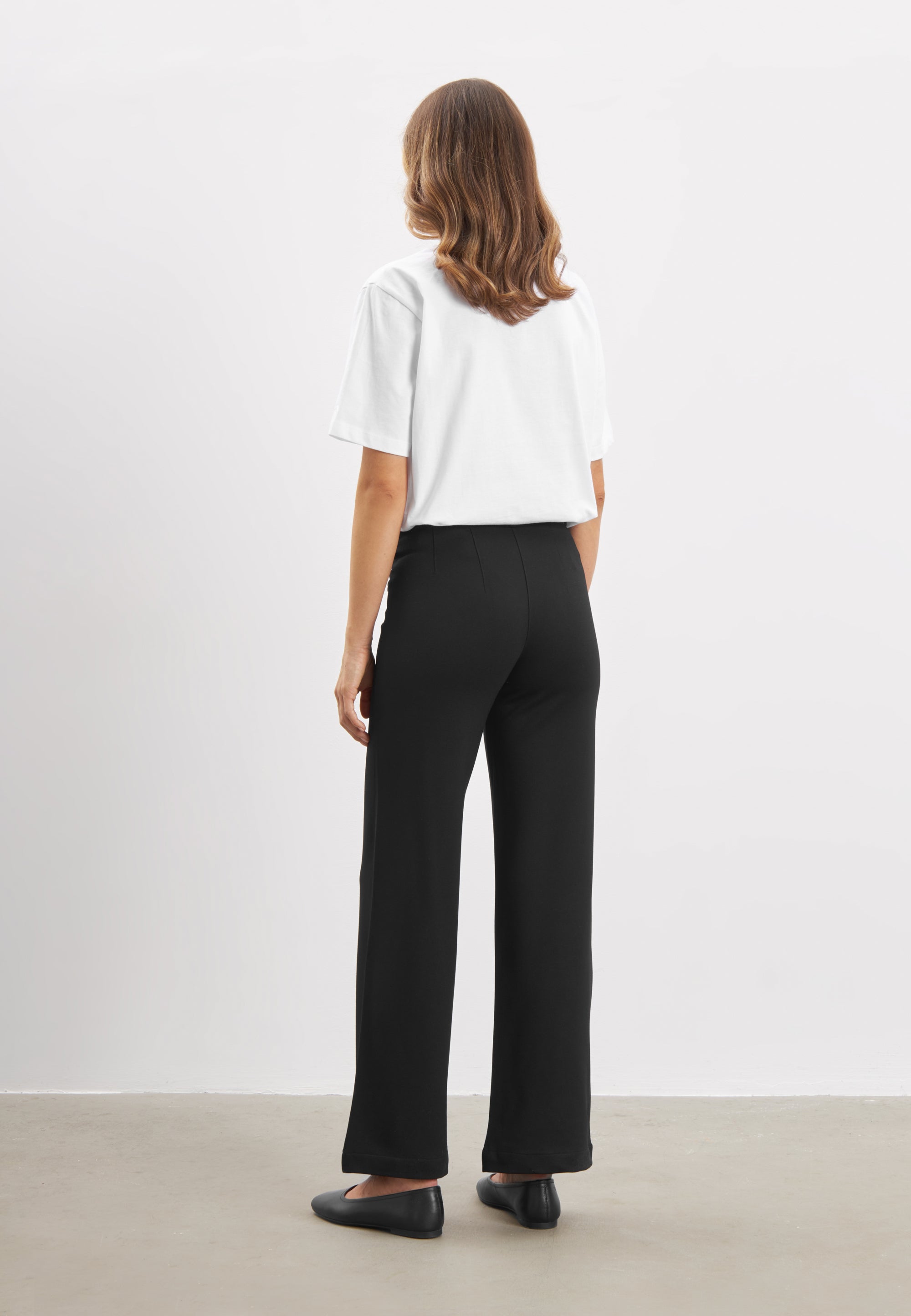 LAURIE Donna Loose Jersey - Short Length Loose 99143 Black brushed