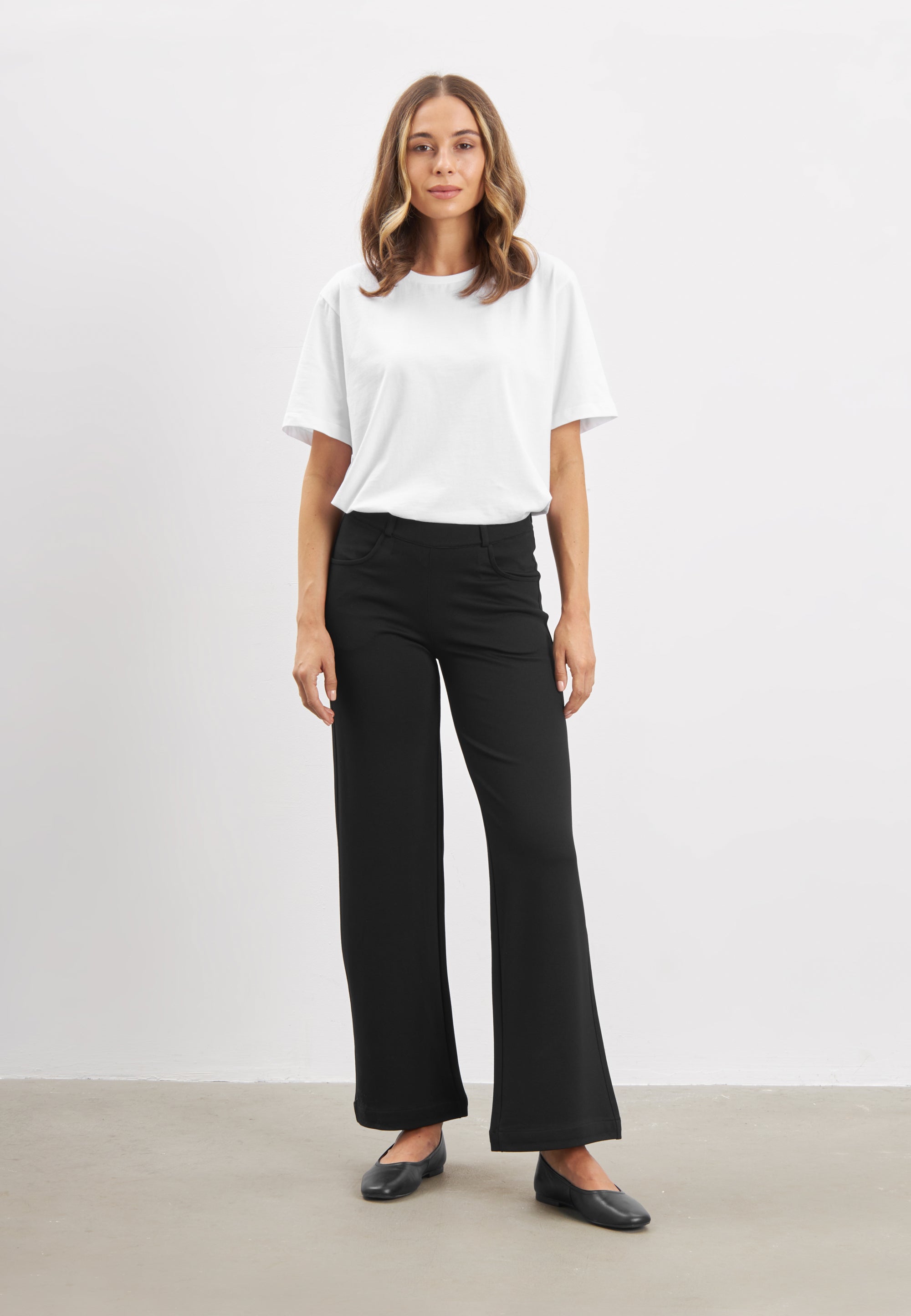LAURIE Donna Loose Jersey - Short Length Loose 99143 Black brushed