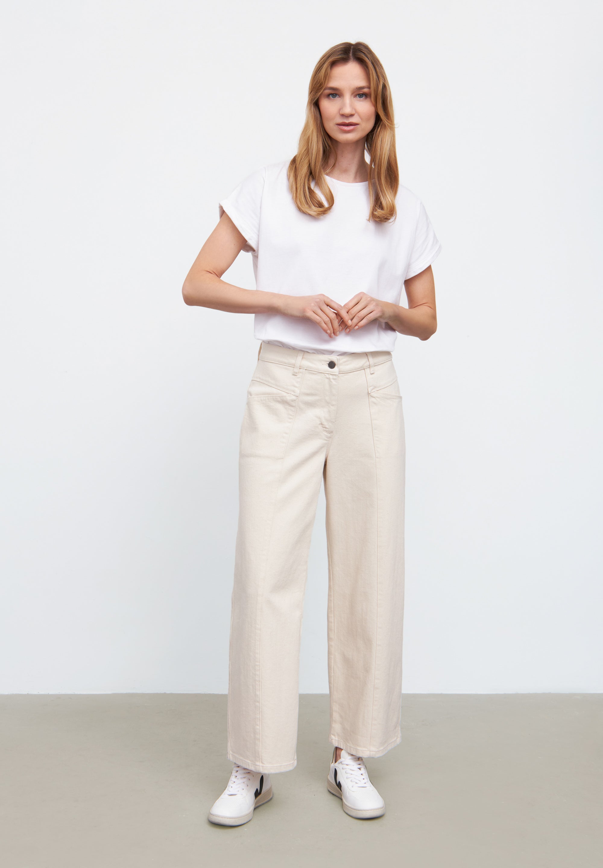 LAURIE  Fie Loose - Short Length Trousers LOOSE 13000 Birch
