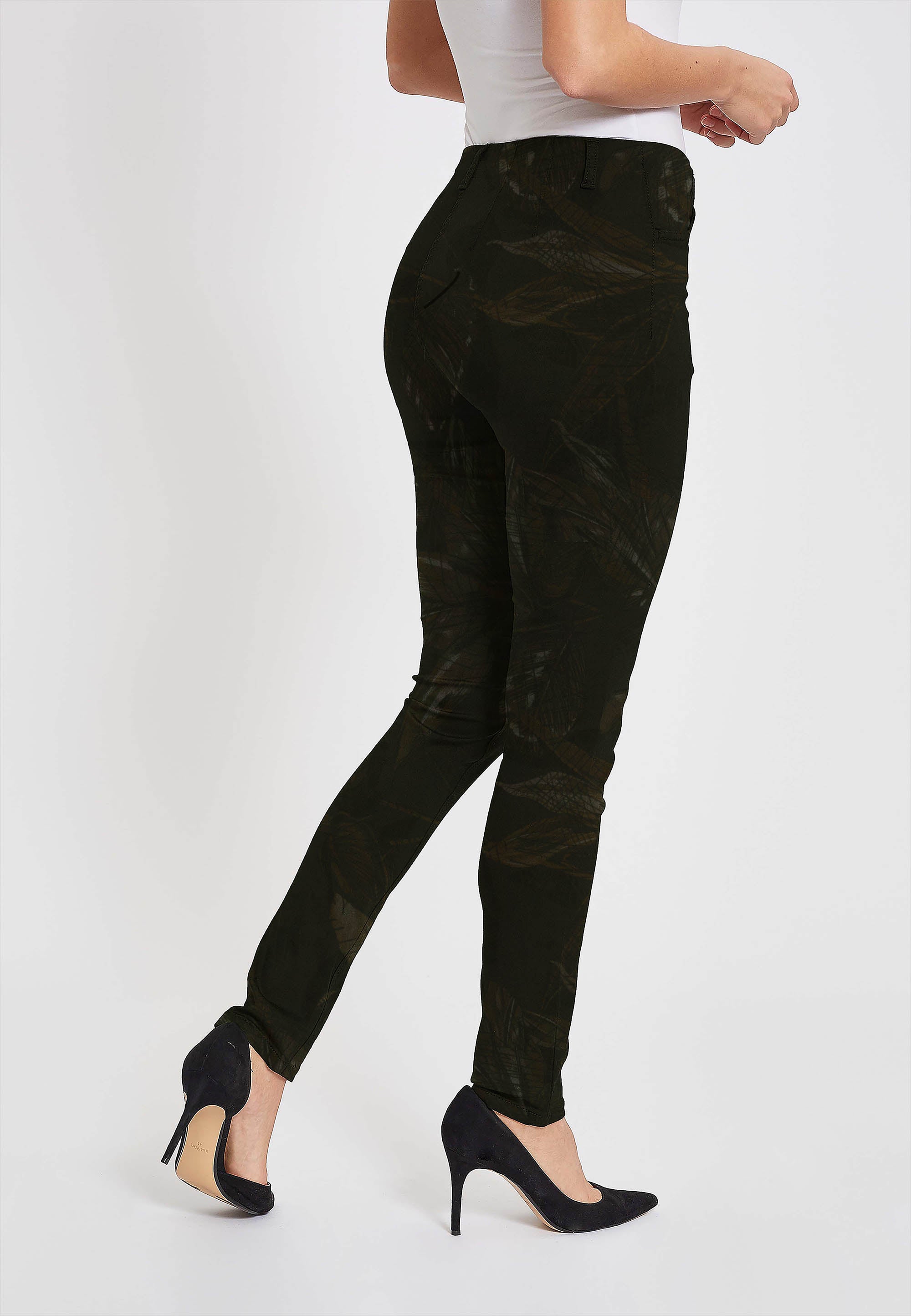 LAURIE Grace Slim - Medium Length Slim 97003 Anthracite Print