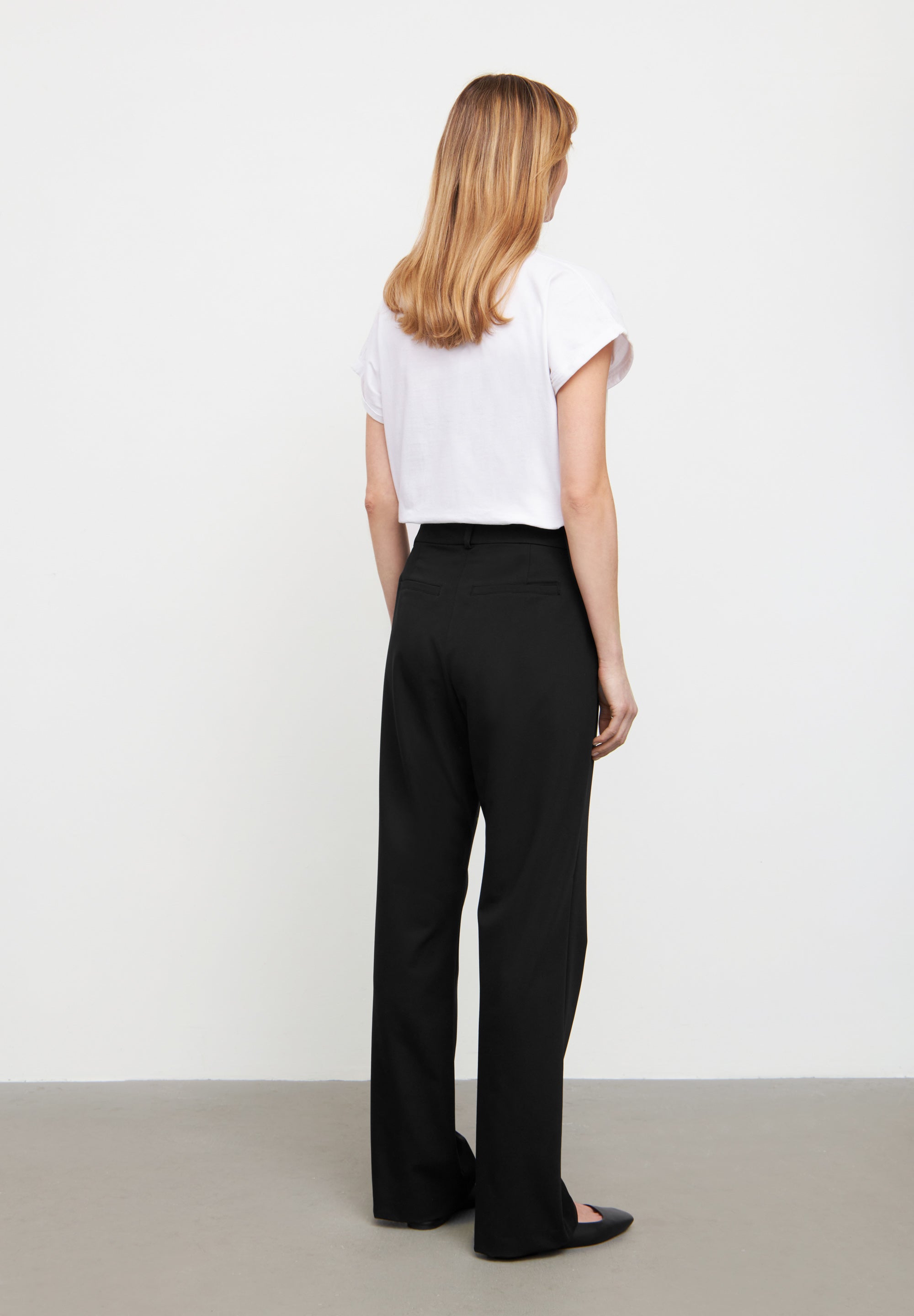 LAURIE  Jo Straight Long Length Trousers STRAIGHT 99000 Black
