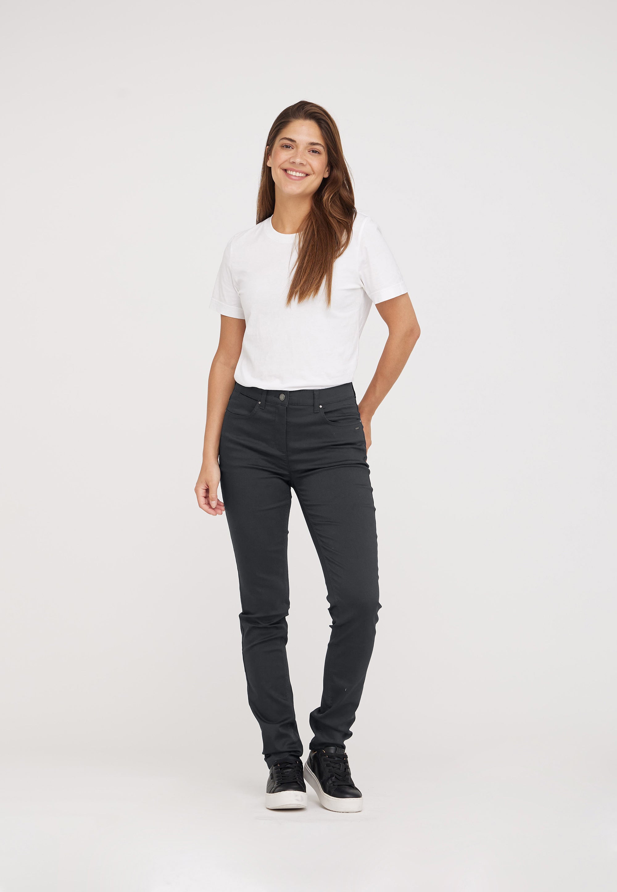 LAURIE Laura Slim - Medium Length Slim 97000 Anthracite