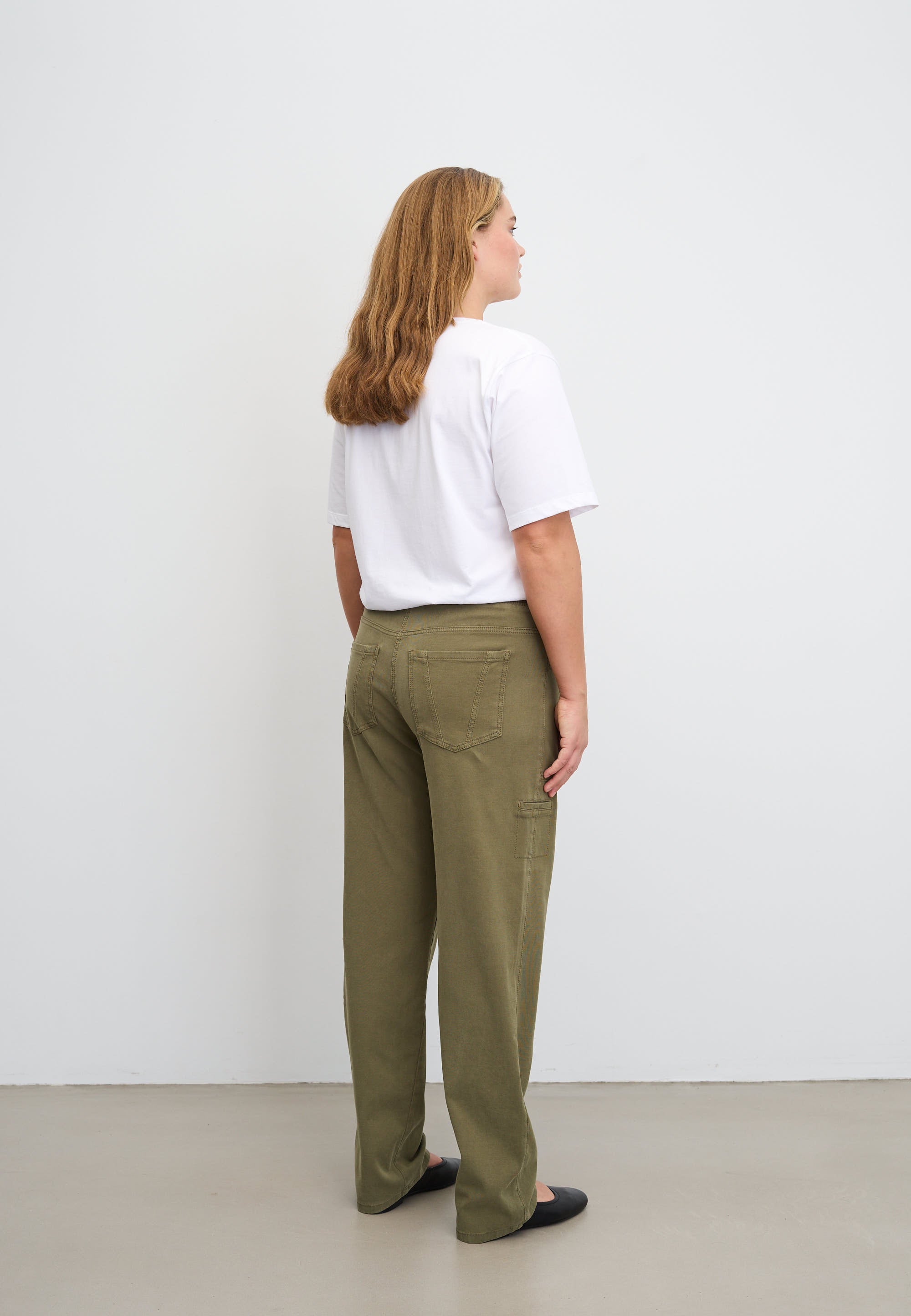 LAURIE Ofelia Cargo Relaxed - Medium Length Relaxed 55000 Dried Olive