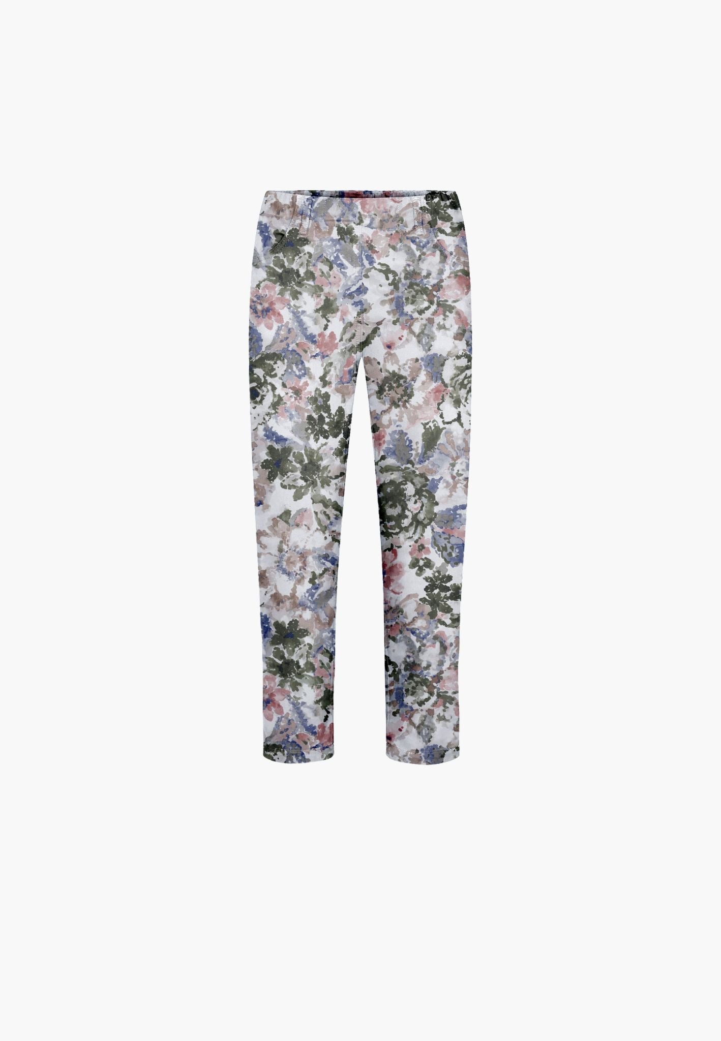 LAURIE Patricia Pure Regular Cropped Regular 55140 Khaki watercolour print