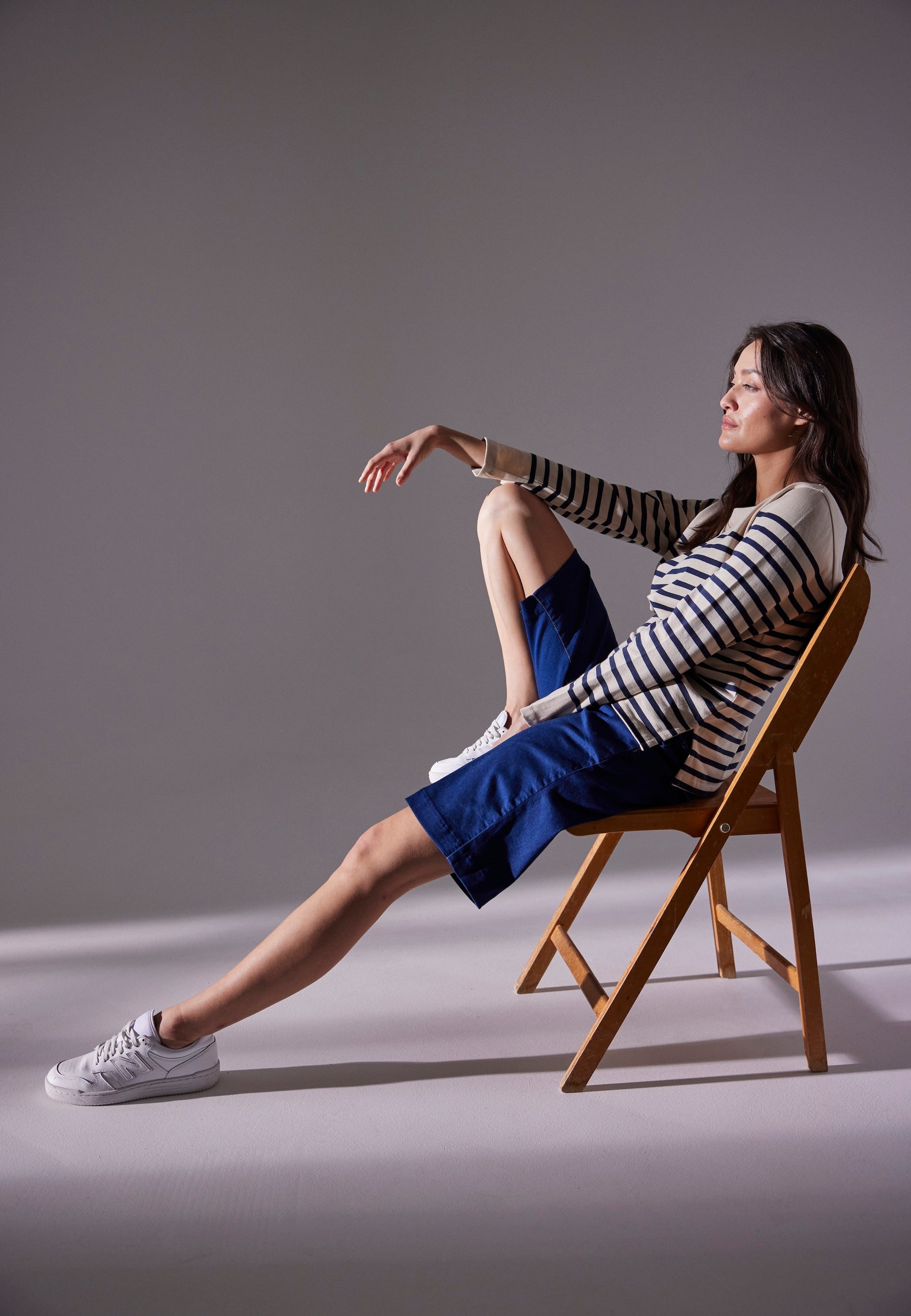 LAURIE Phoebe Loose Shorts Loose 44506 Medium Blue Denim