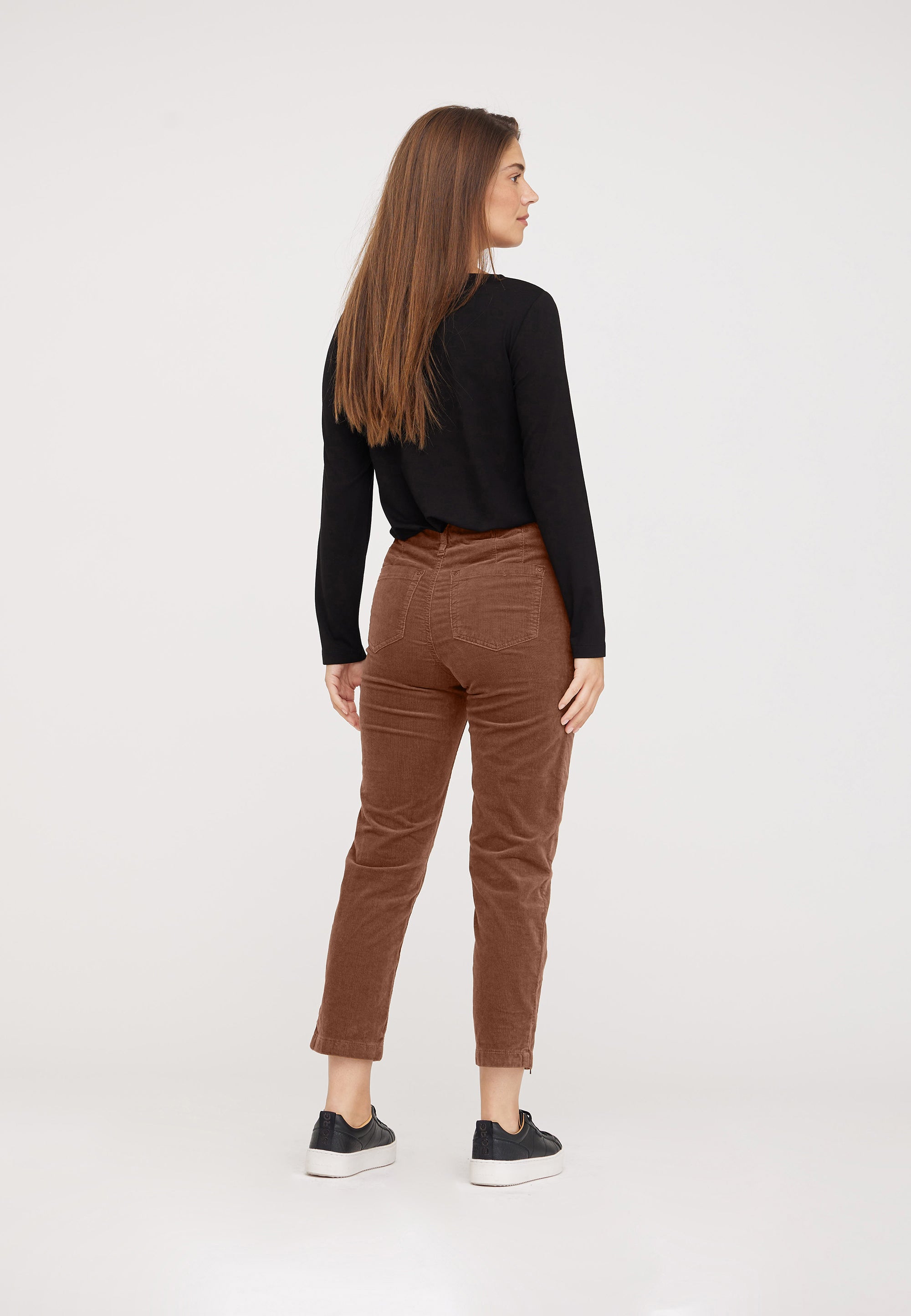 LAURIE Piper Regular Sammet Crop Regular 84100 Chocolate Chip