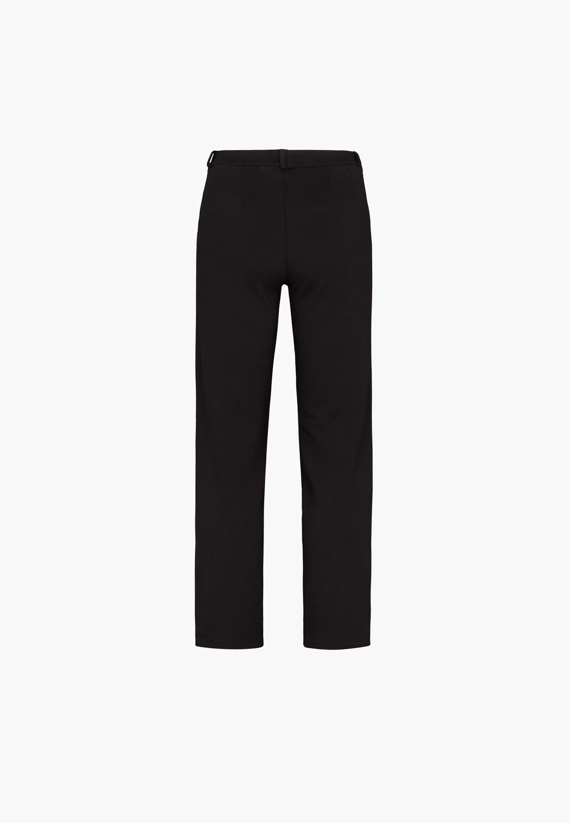 LAURIE Ruby Straight - Medium Length Trousers STRAIGHT 99143 Black brushed
