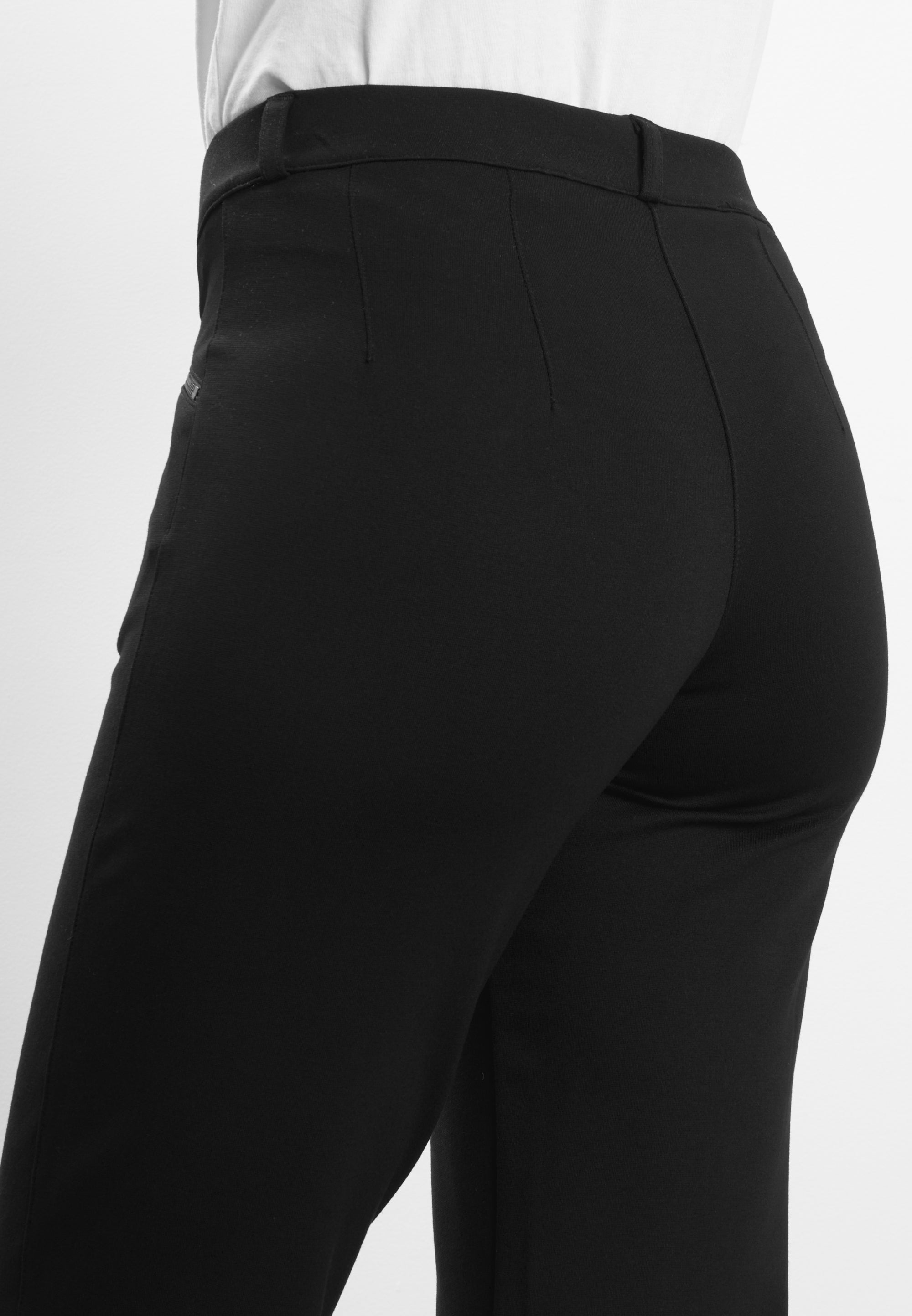 LAURIE Ruby Straight - Short Length Trousers STRAIGHT 99143 Black brushed