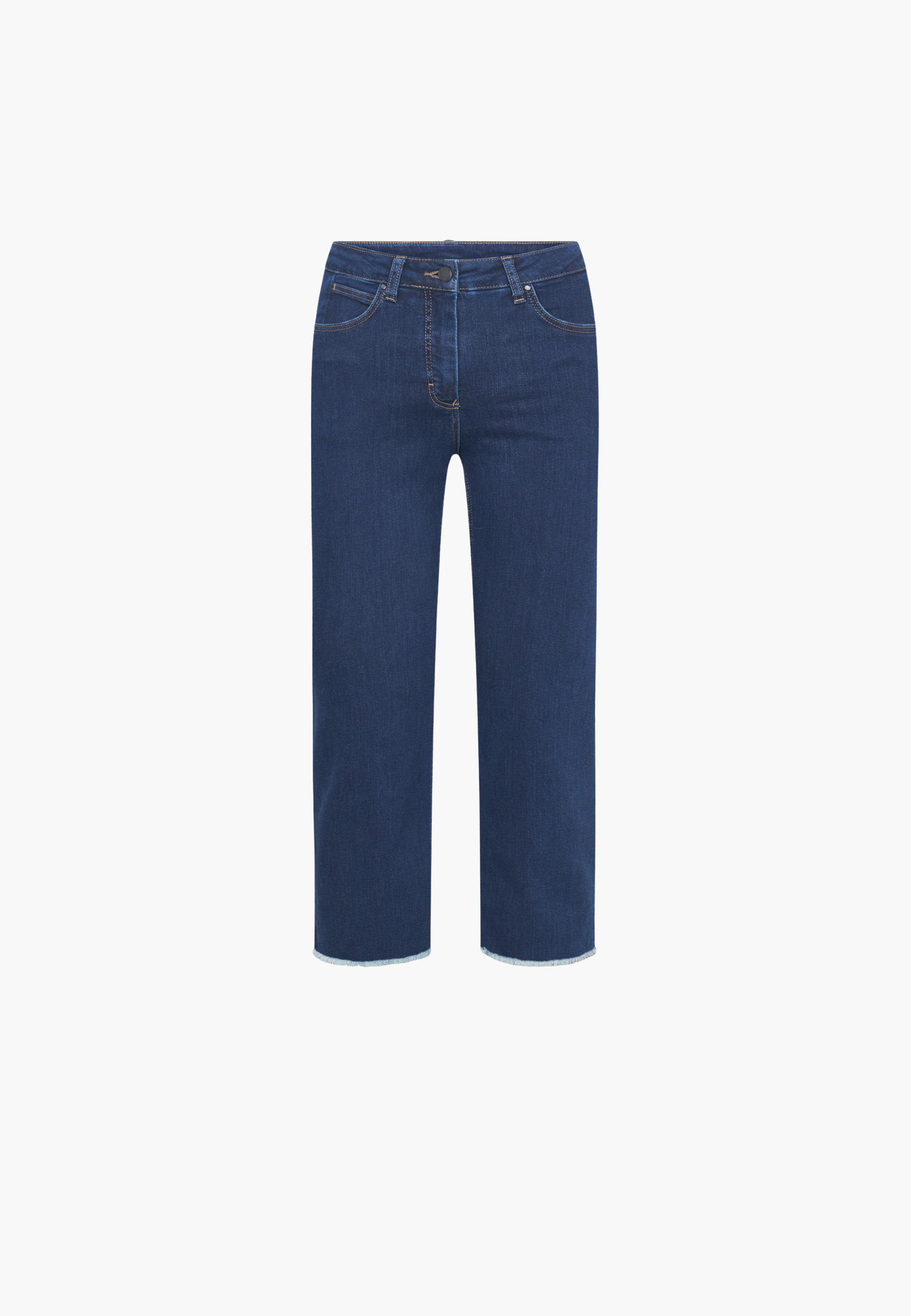 LAURIE Amelia Raw Straight Cropped Straight 40513 Dark Blue Denim