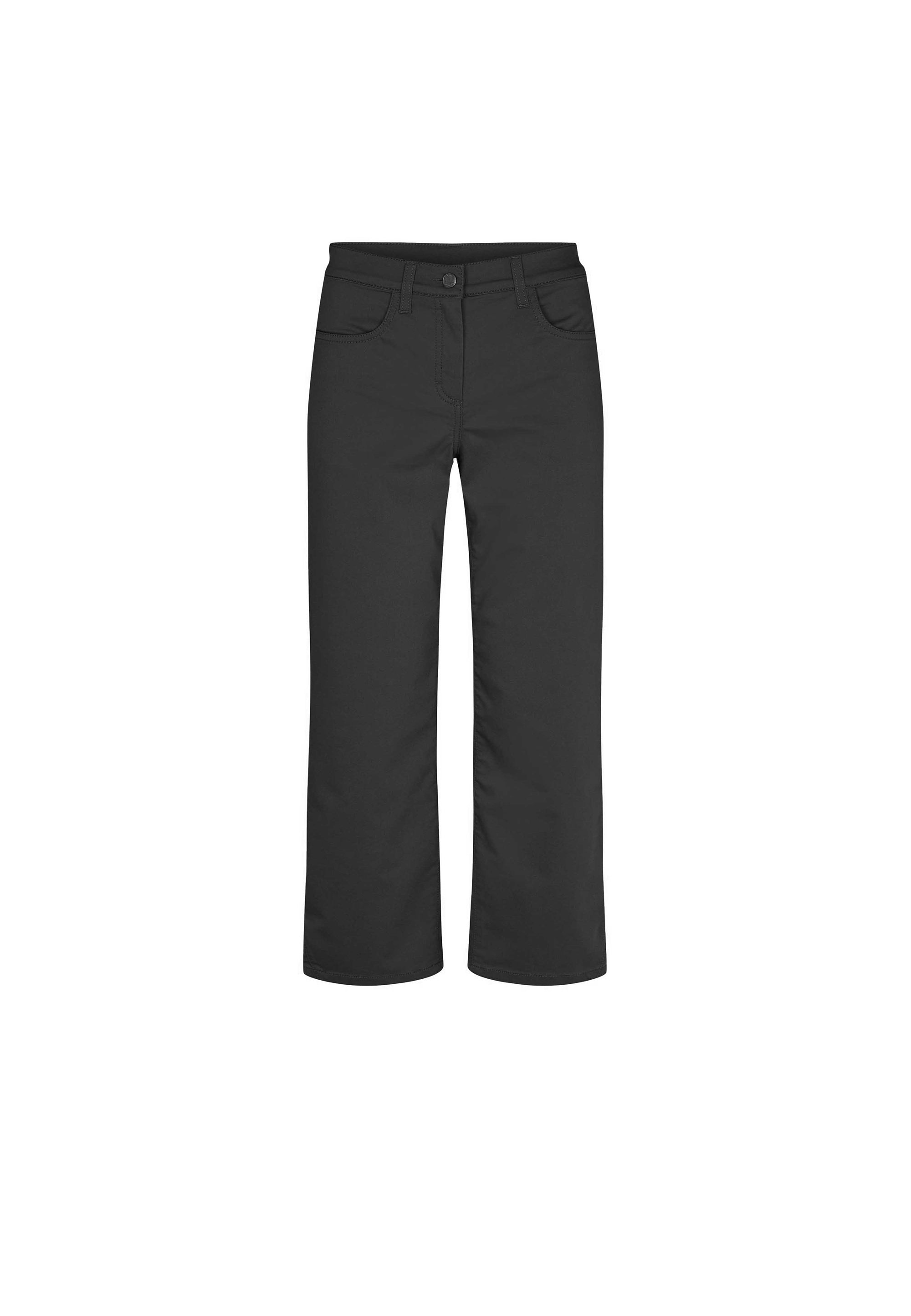 LAURIE Amelia Slit Straight crop Trousers STRAIGHT 99100 Black
