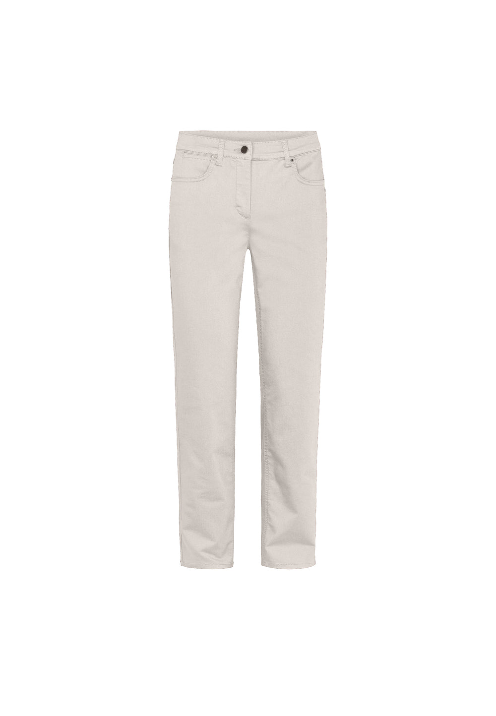 LAURIE Charlotte Regular - Medium Length Trousers REGULAR 25000 Grey Sand