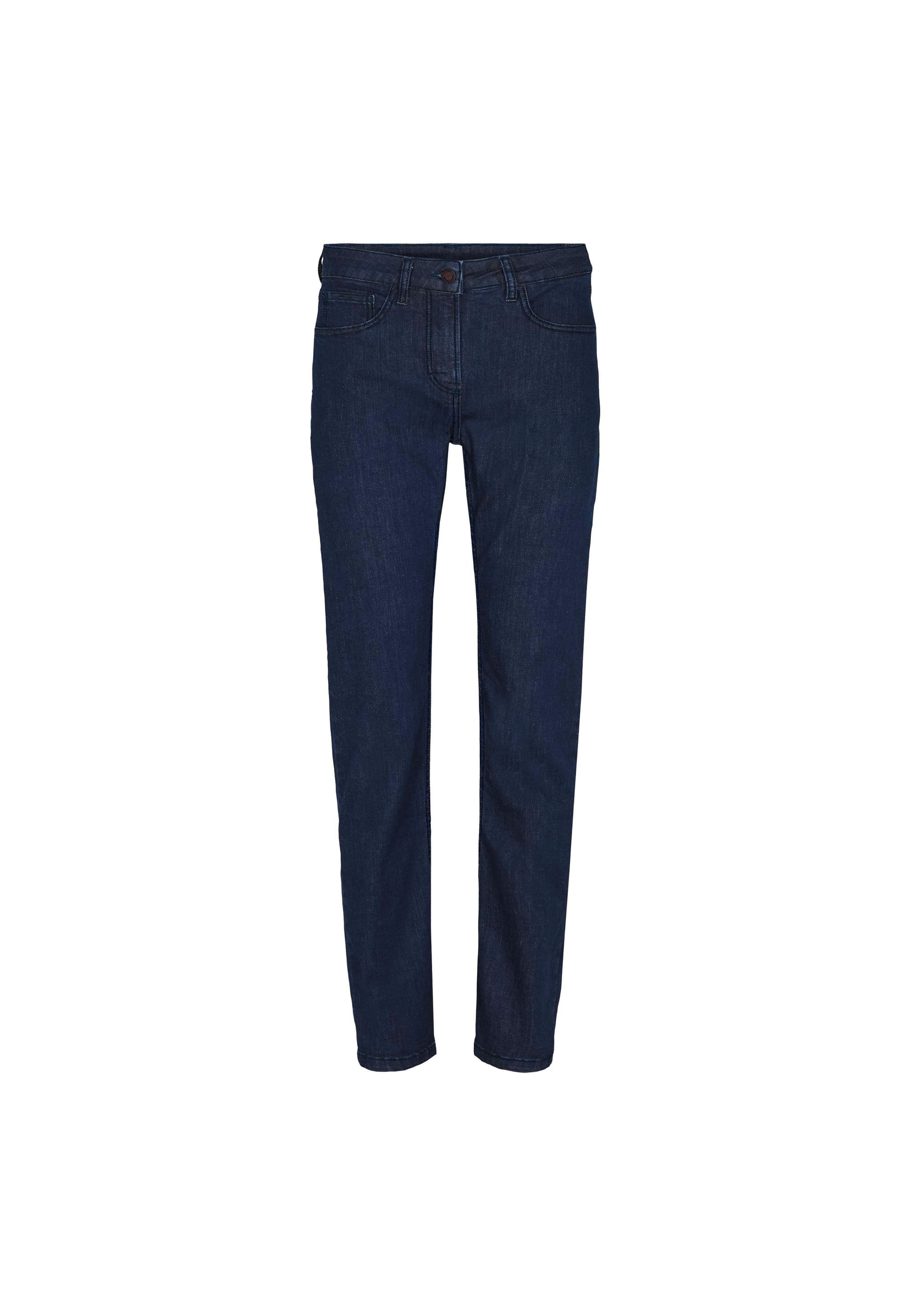 LAURIE  Charlotte Regular - Medium Length - Ecolabel Trousers REGULAR 49505 Dark Blue Denim