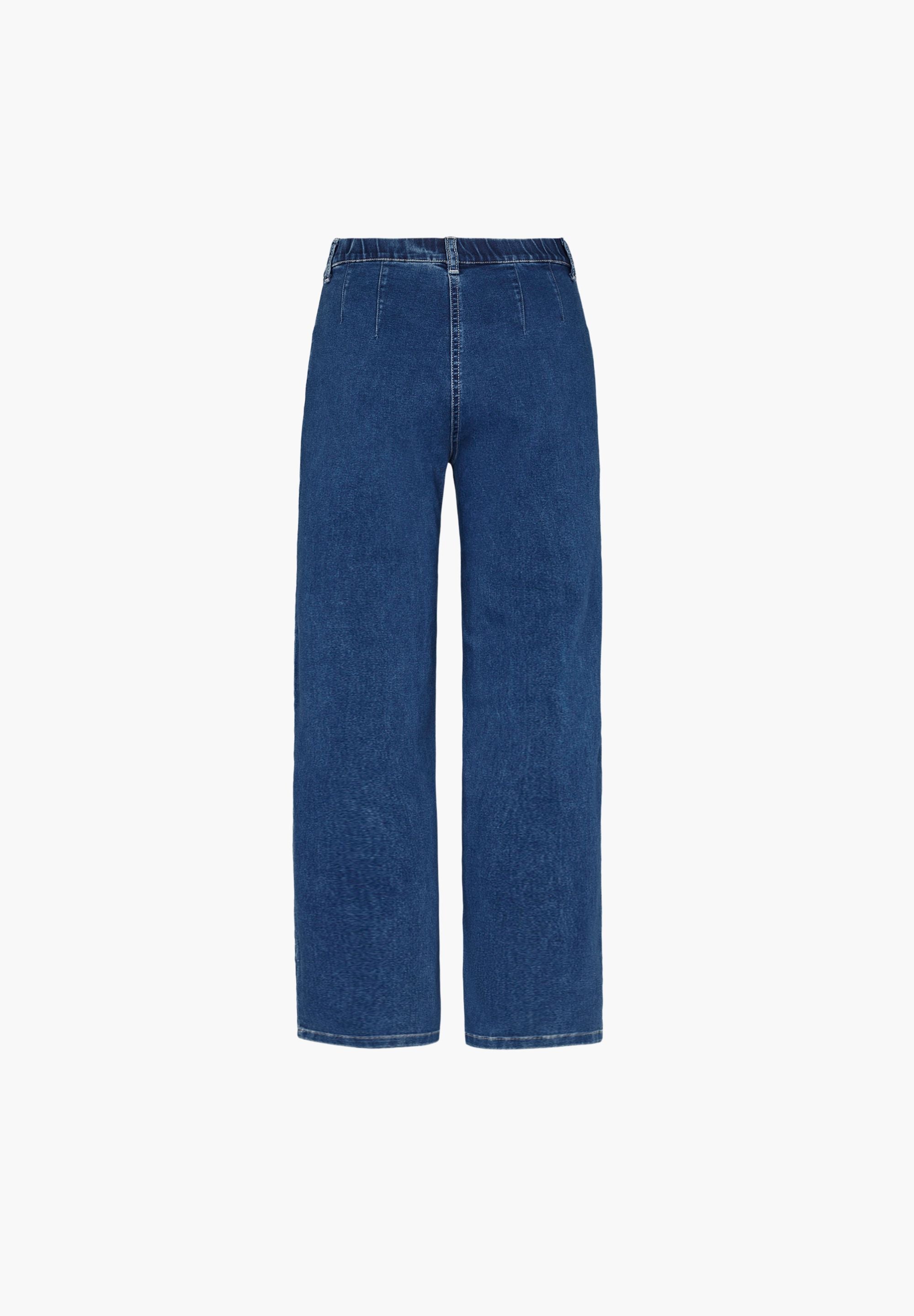 LAURIE Donna Loose - Medium Length Trousers LOOSE 49401 Blue Denim