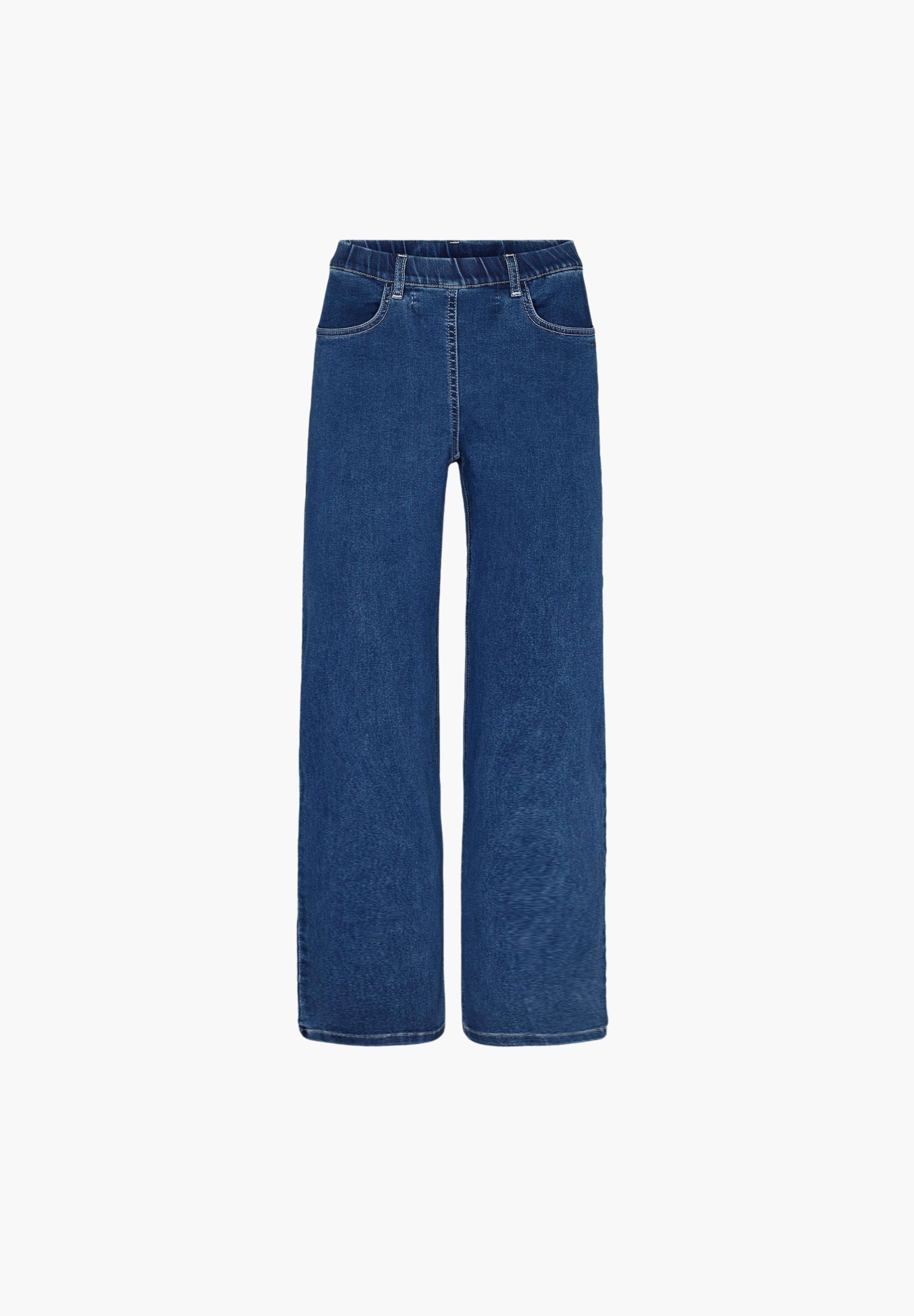 LAURIE Donna Loose - Medium Length Trousers LOOSE 49401 Blue Denim