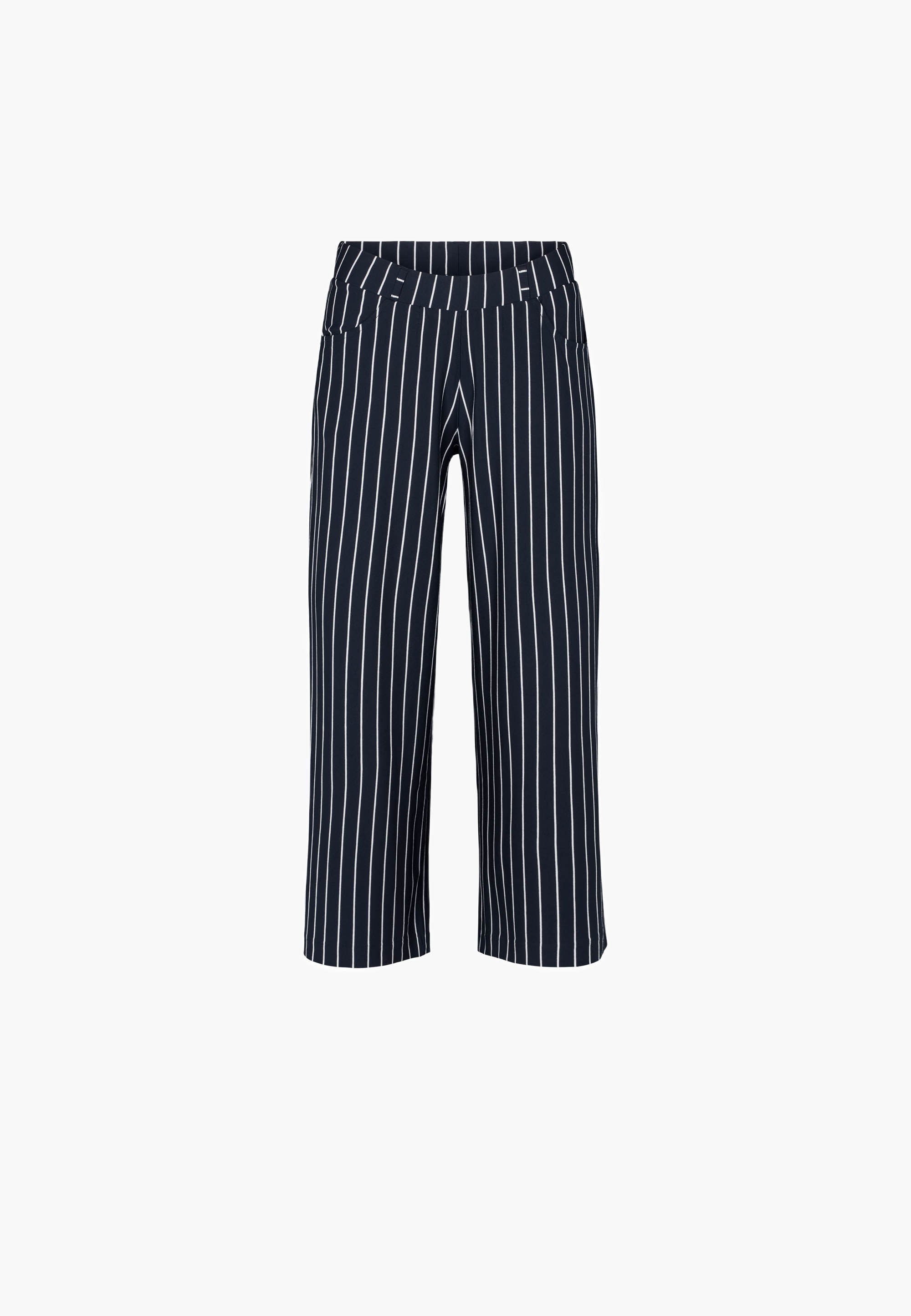 LAURIE Donna Loose Crop Trousers LOOSE 49222 Navy Stripe