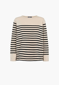 LAURIE Gabrielle Breton Shirt LS Sweatshirts 99013 Black Birch Stripe