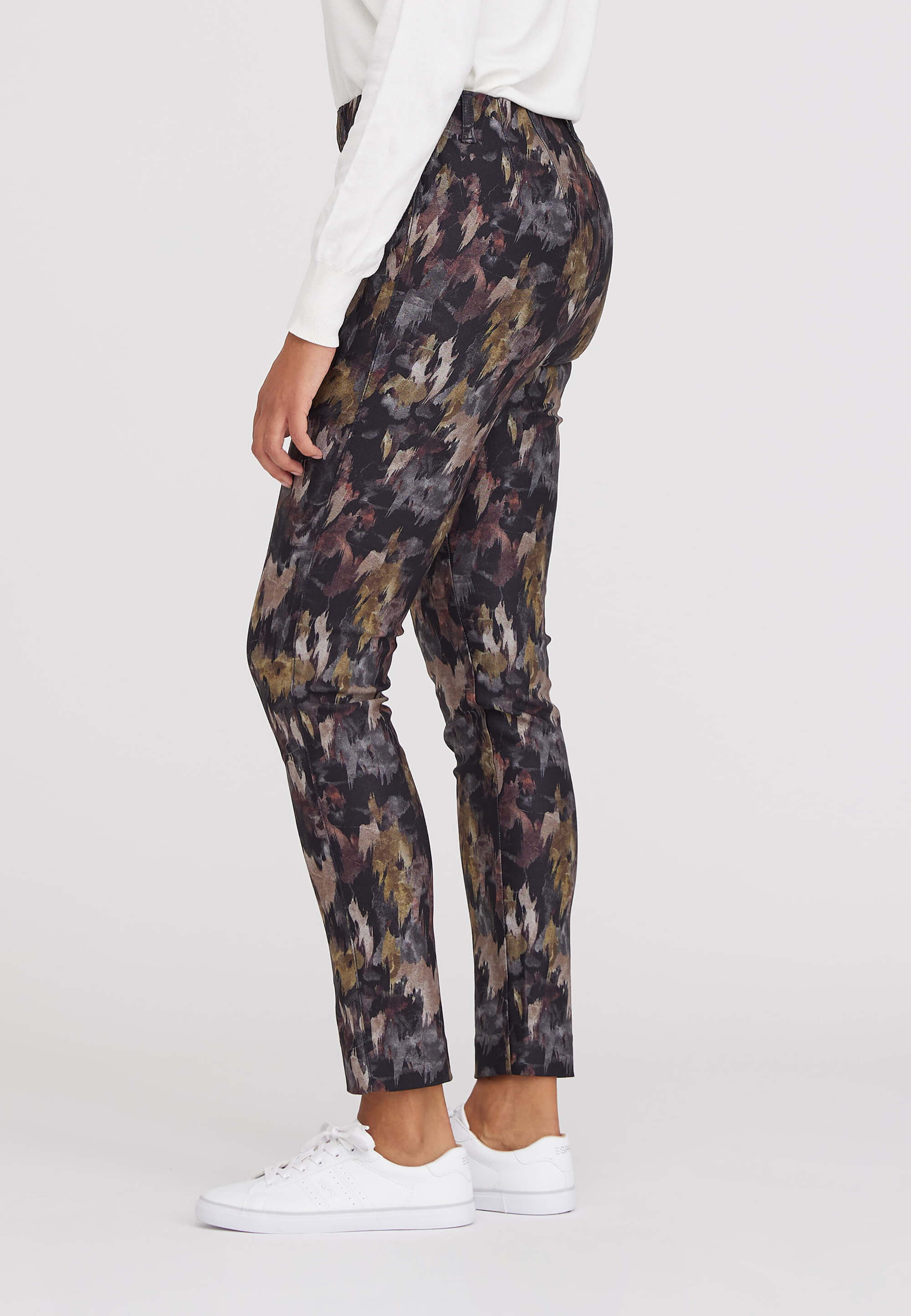 LAURIE Grace Slim - Short Length Slim 57009 Darkest Green Print