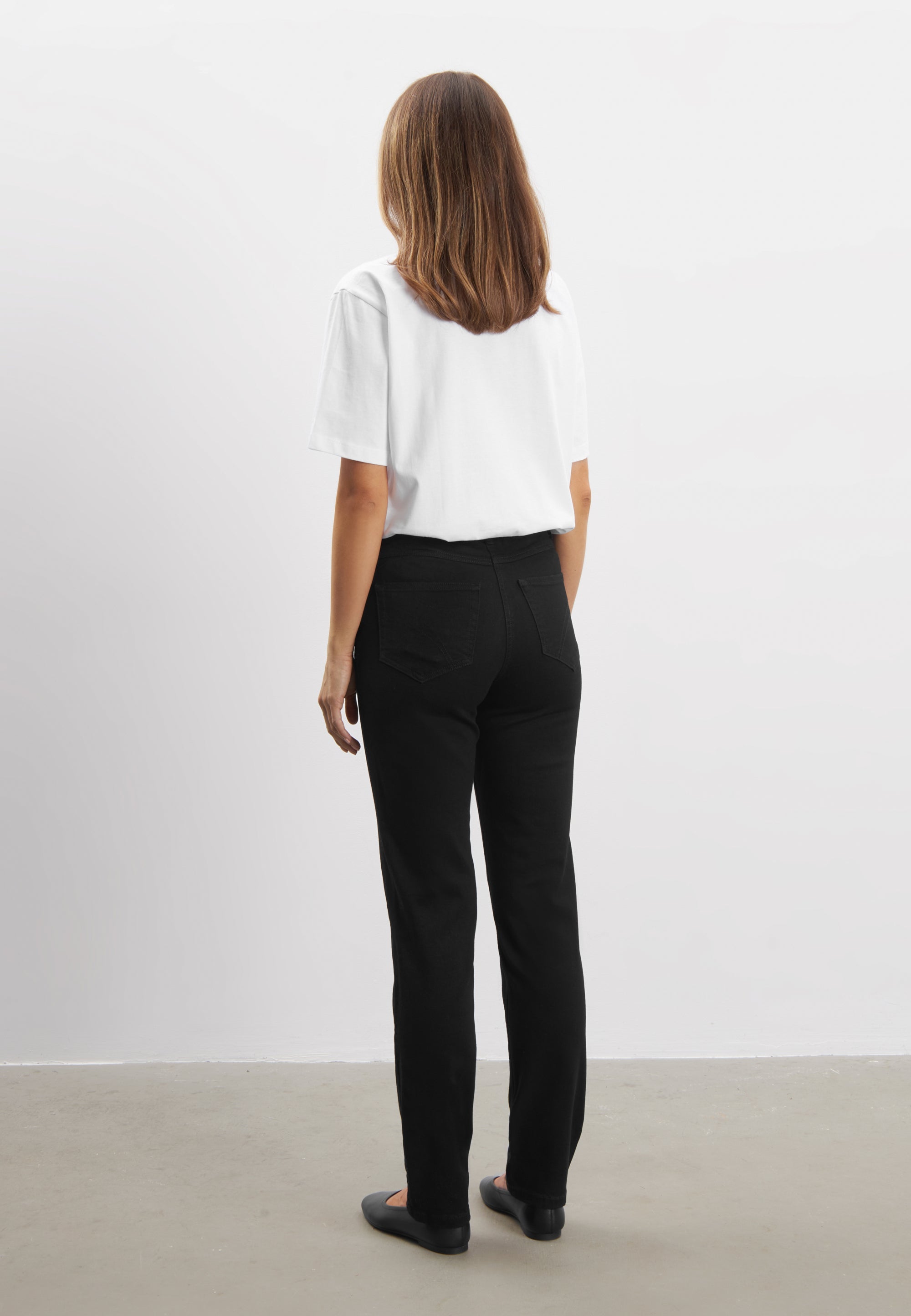 LAURIE Hannah Regular - Medium Length Trousers REGULAR 99900 Black Denim