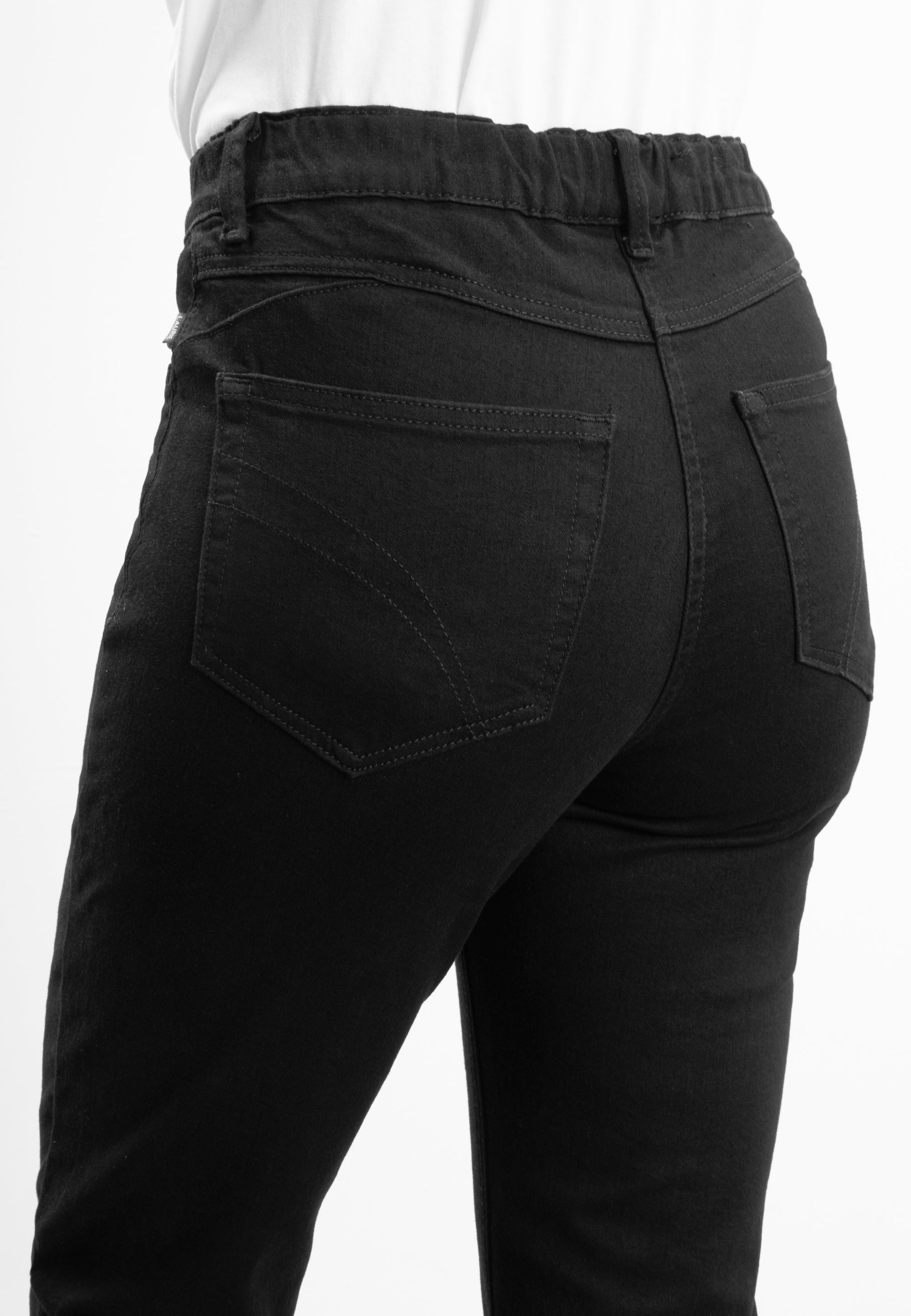 LAURIE Hannah Regular - Medium Length Trousers REGULAR 99900 Black Denim