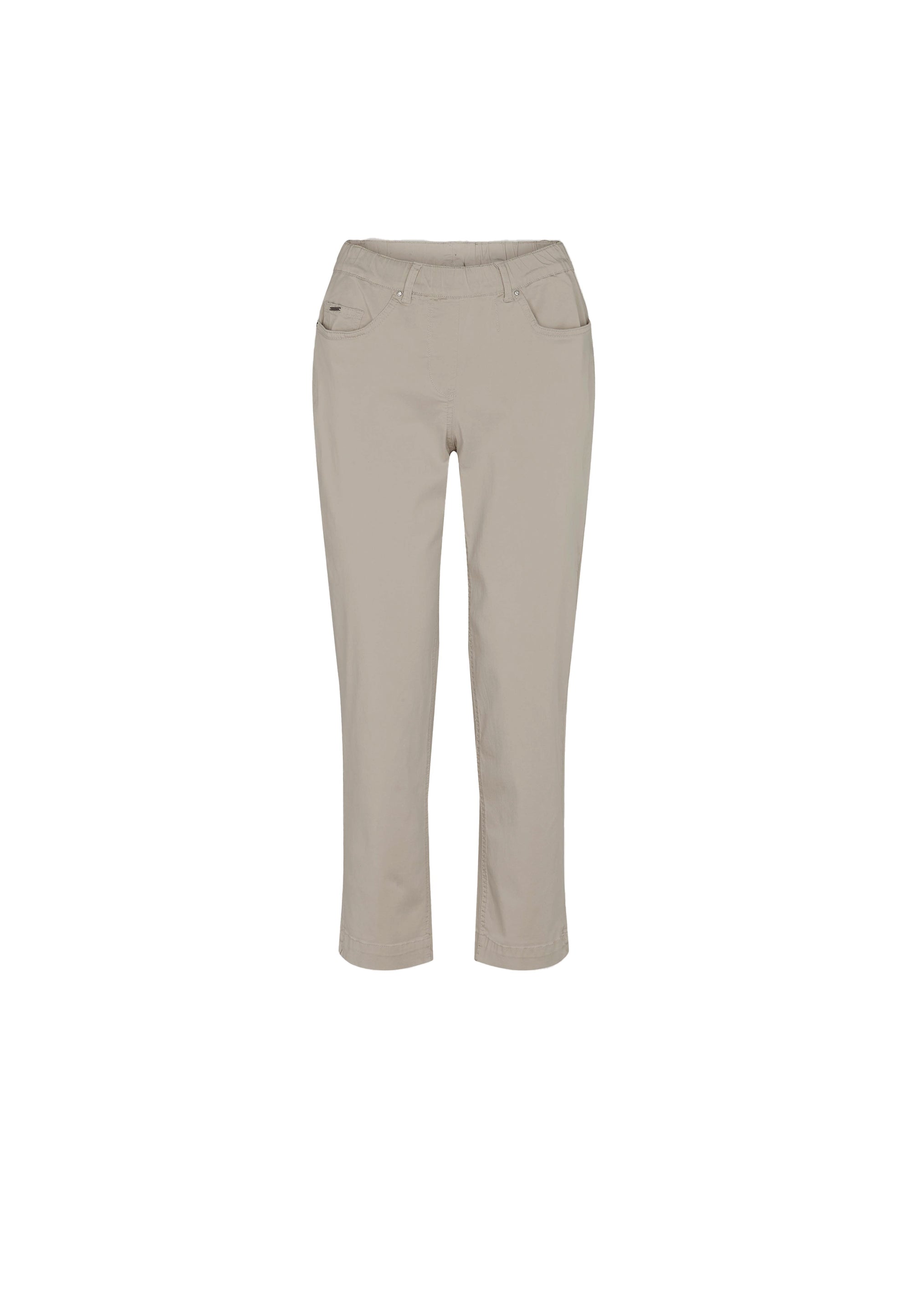 LAURIE Hannah Regular Crop Trousers REGULAR 25102 Grey Sand