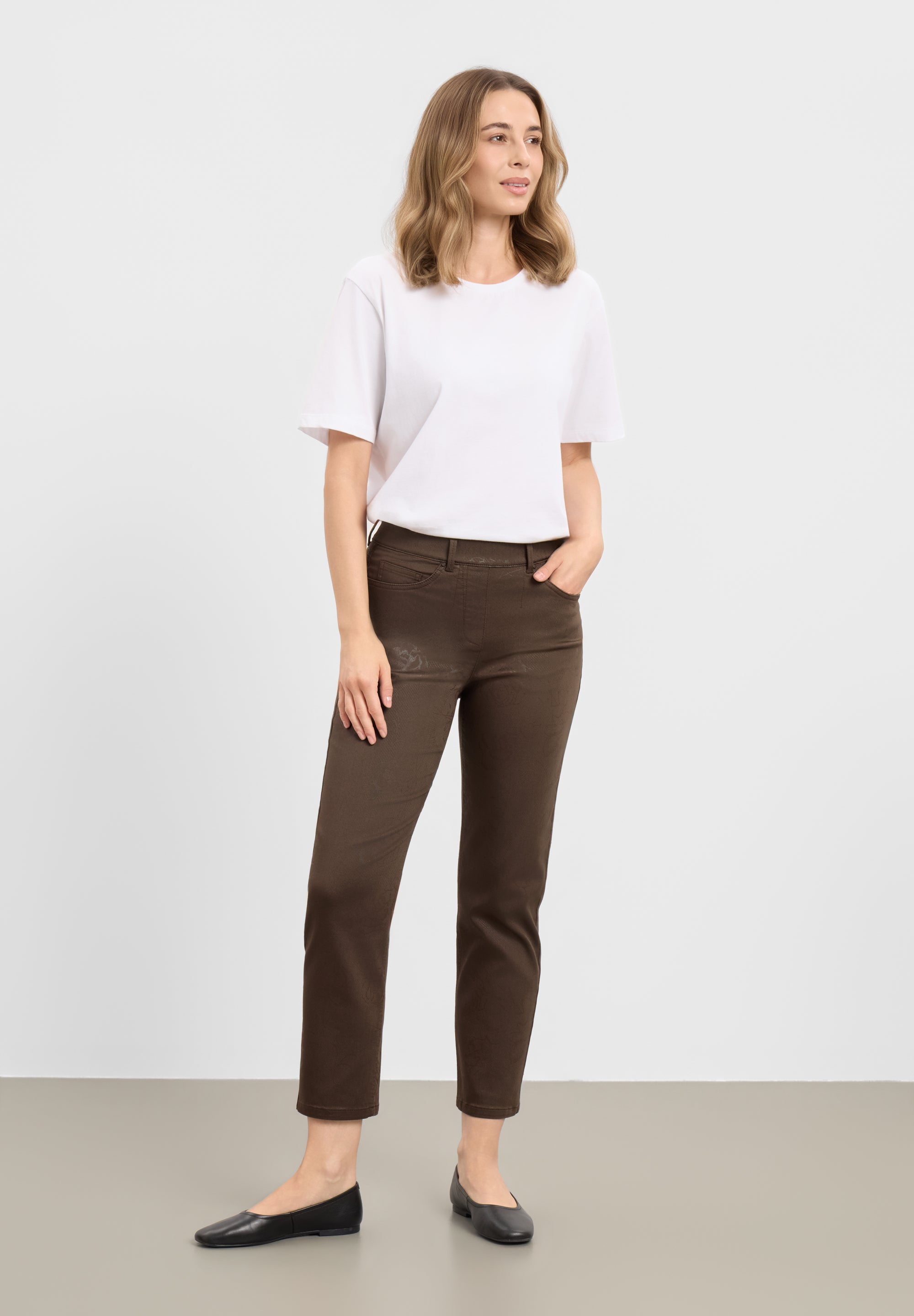 LAURIE Hannah Regular XSL Regular 88142 Brown Bloom Print