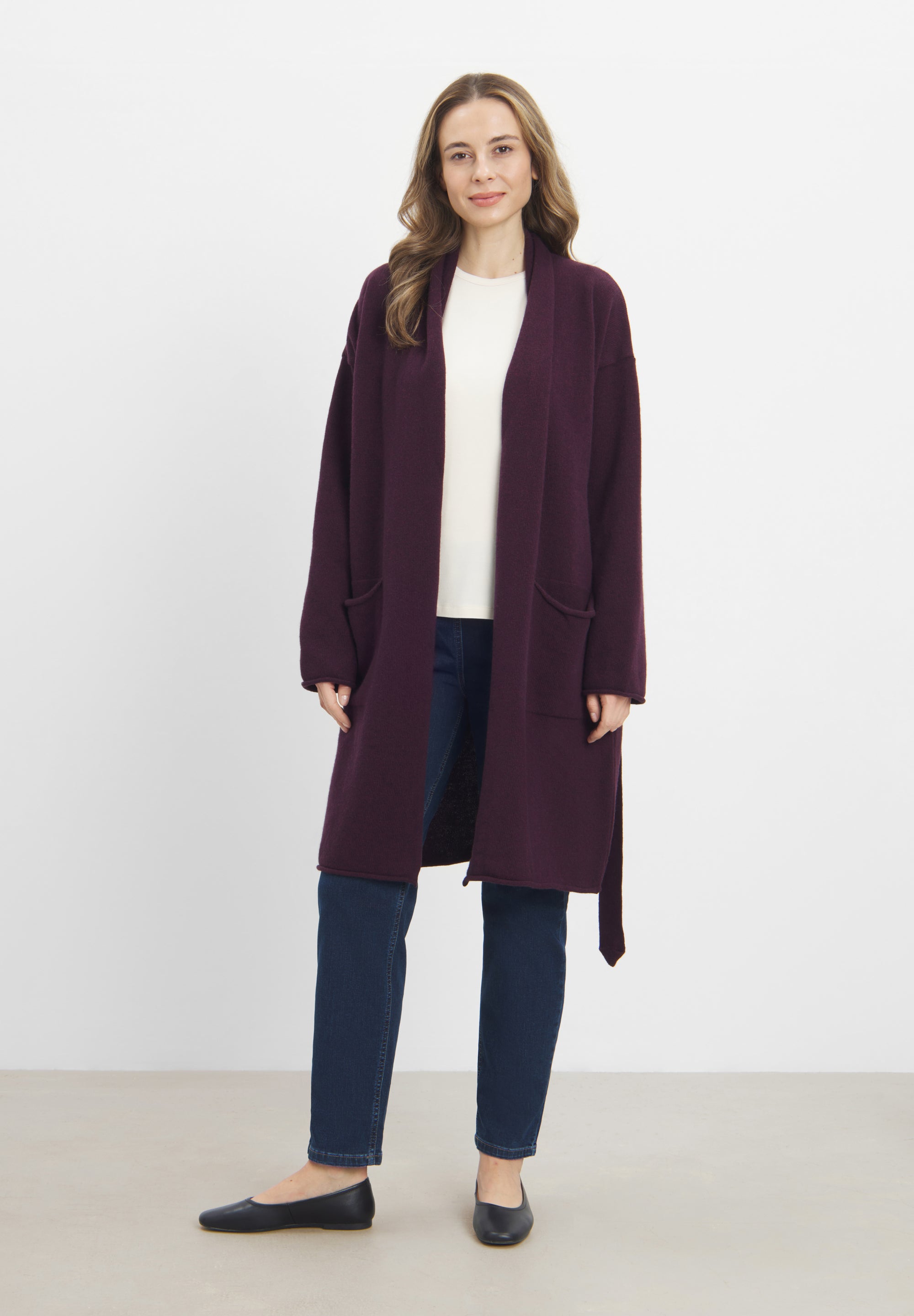 LAURIE Iris Cardigan Knitwear 66000 Zinfandel