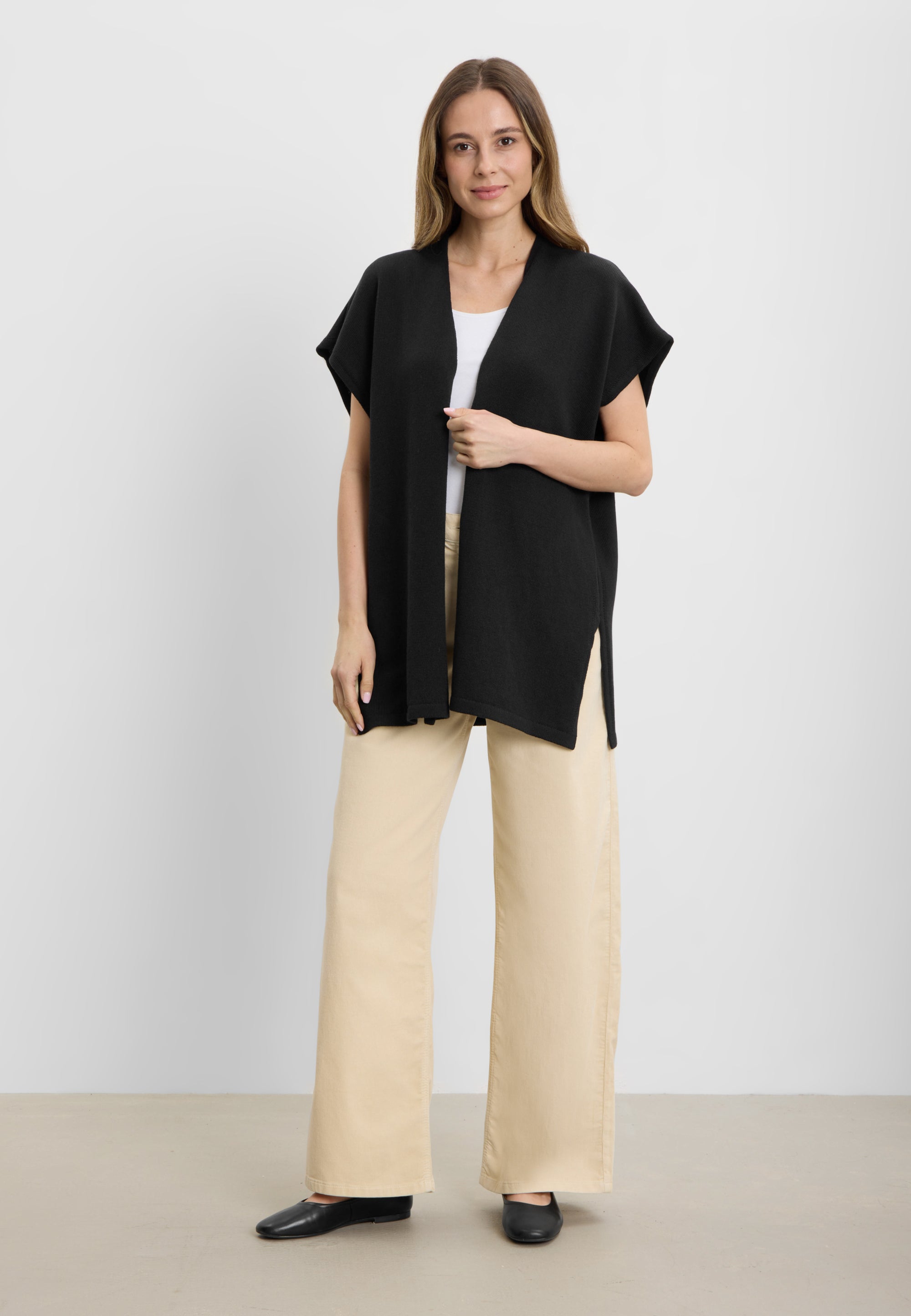 LAURIE Isabell vest Knitwear 99000 Black