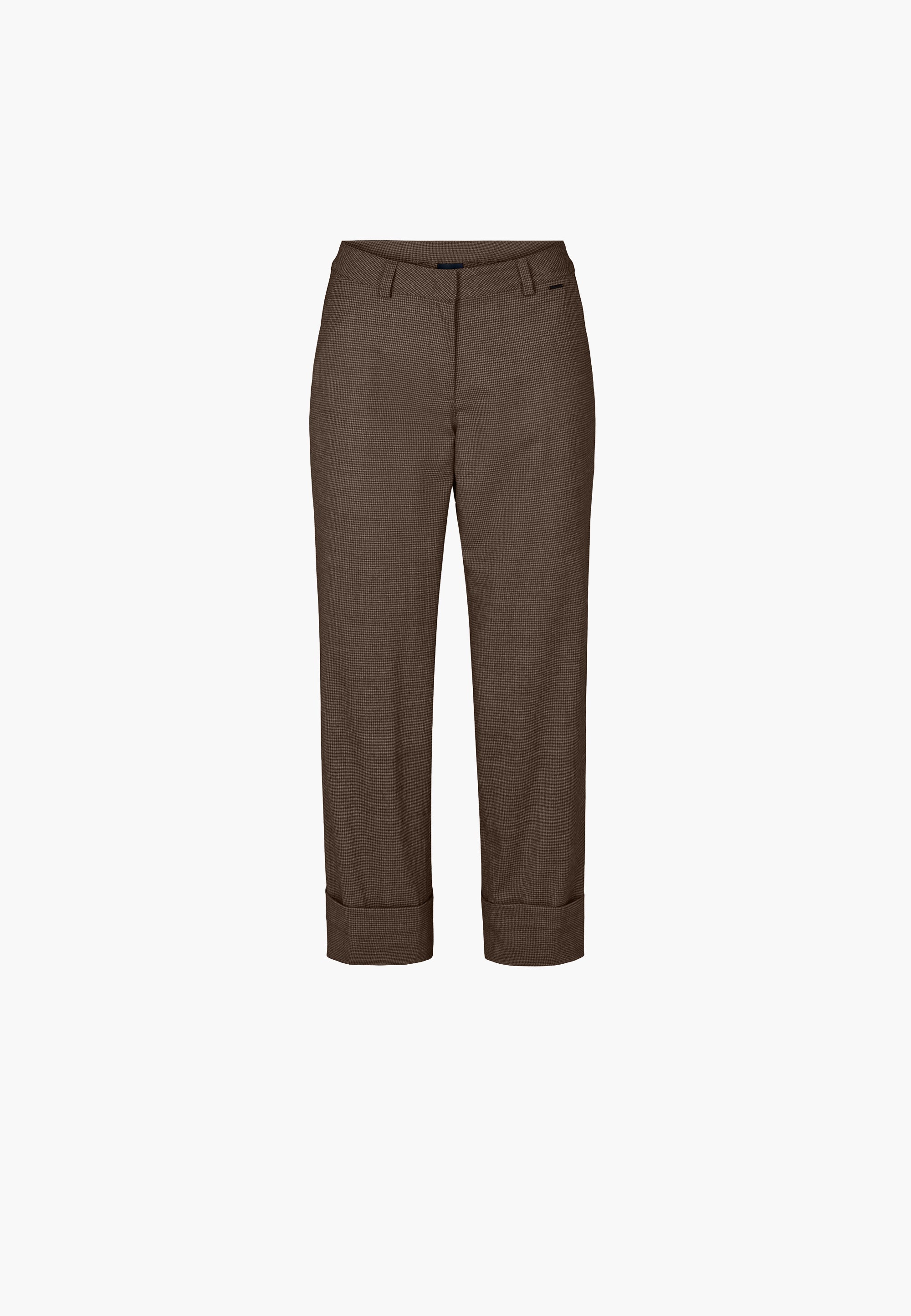 LAURIE Judy Turn-Up Straight Crop Straight 84300 Chocolate Chip H. Check