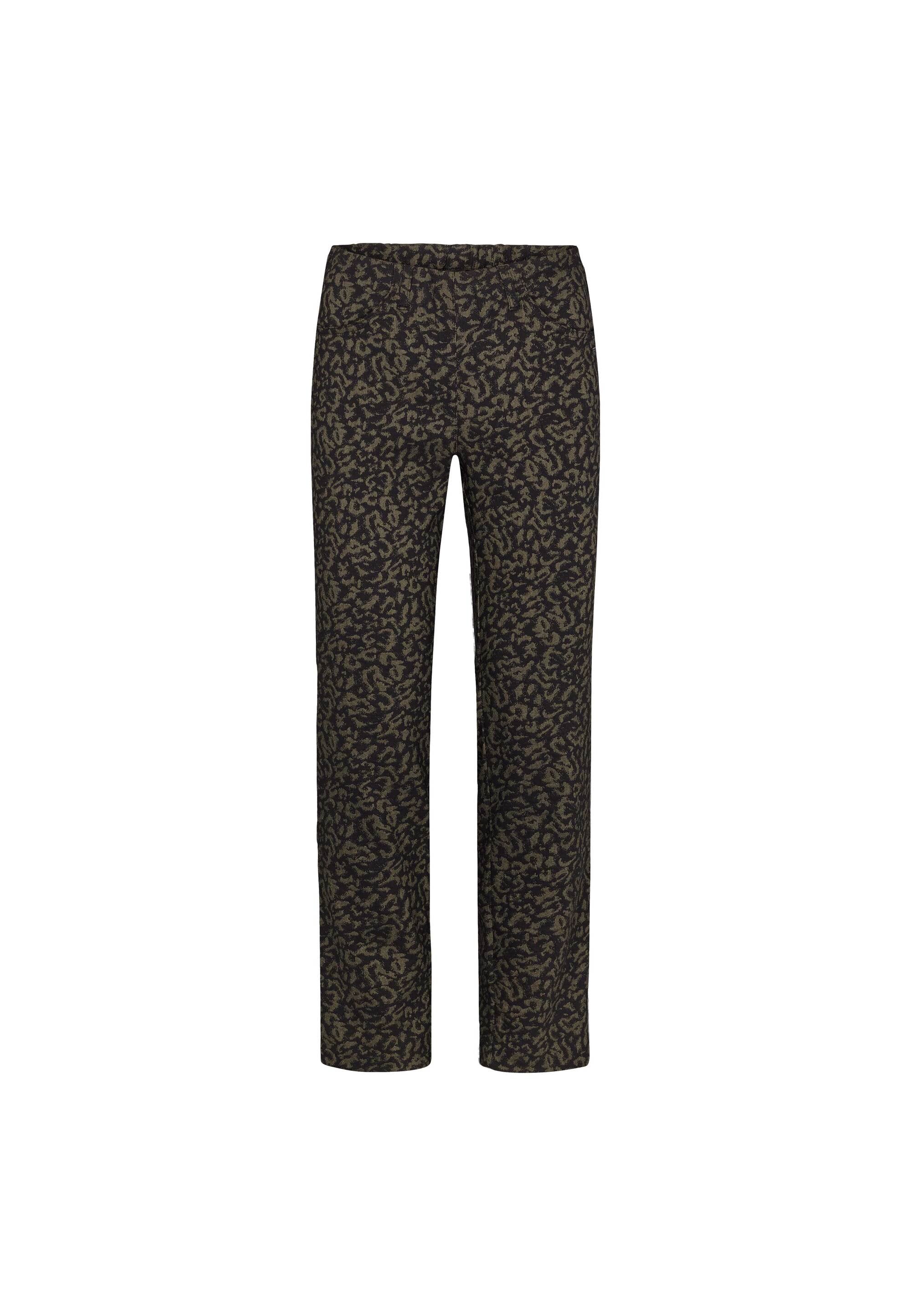 LAURIE Kelly Regular - Medium Length Regular 55705 Burnt Olive Jacquard