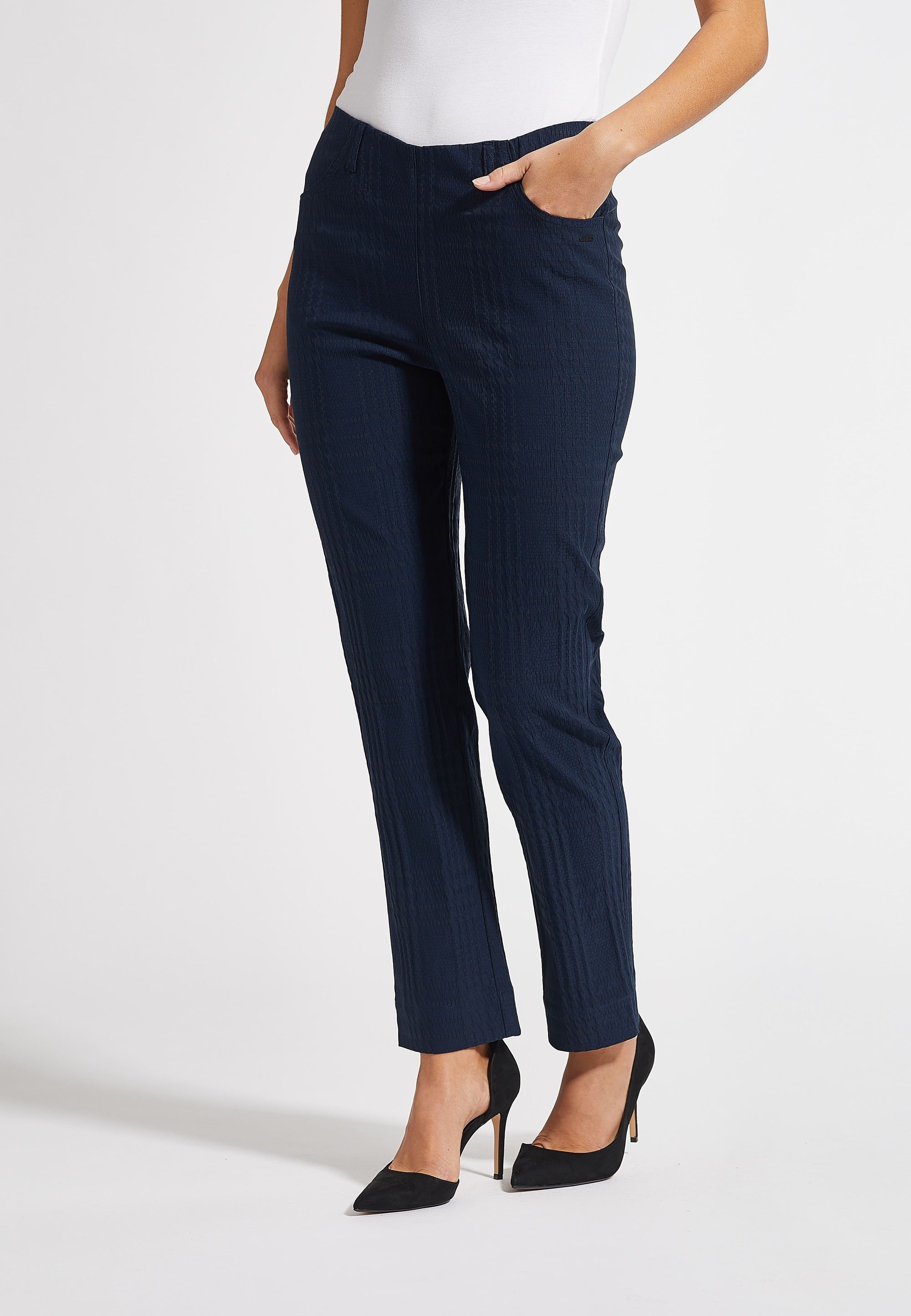 LAURIE Kelly Regular - Short Length Regular 49703 Navy Check