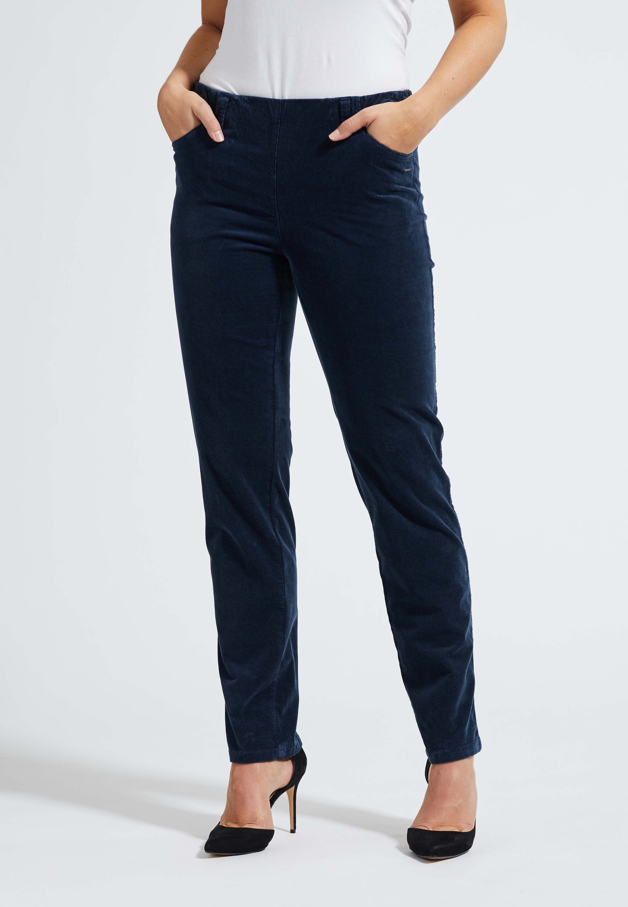 LAURIE Kelly Regular Corduroy - Medium Length Regular 49131 Navy