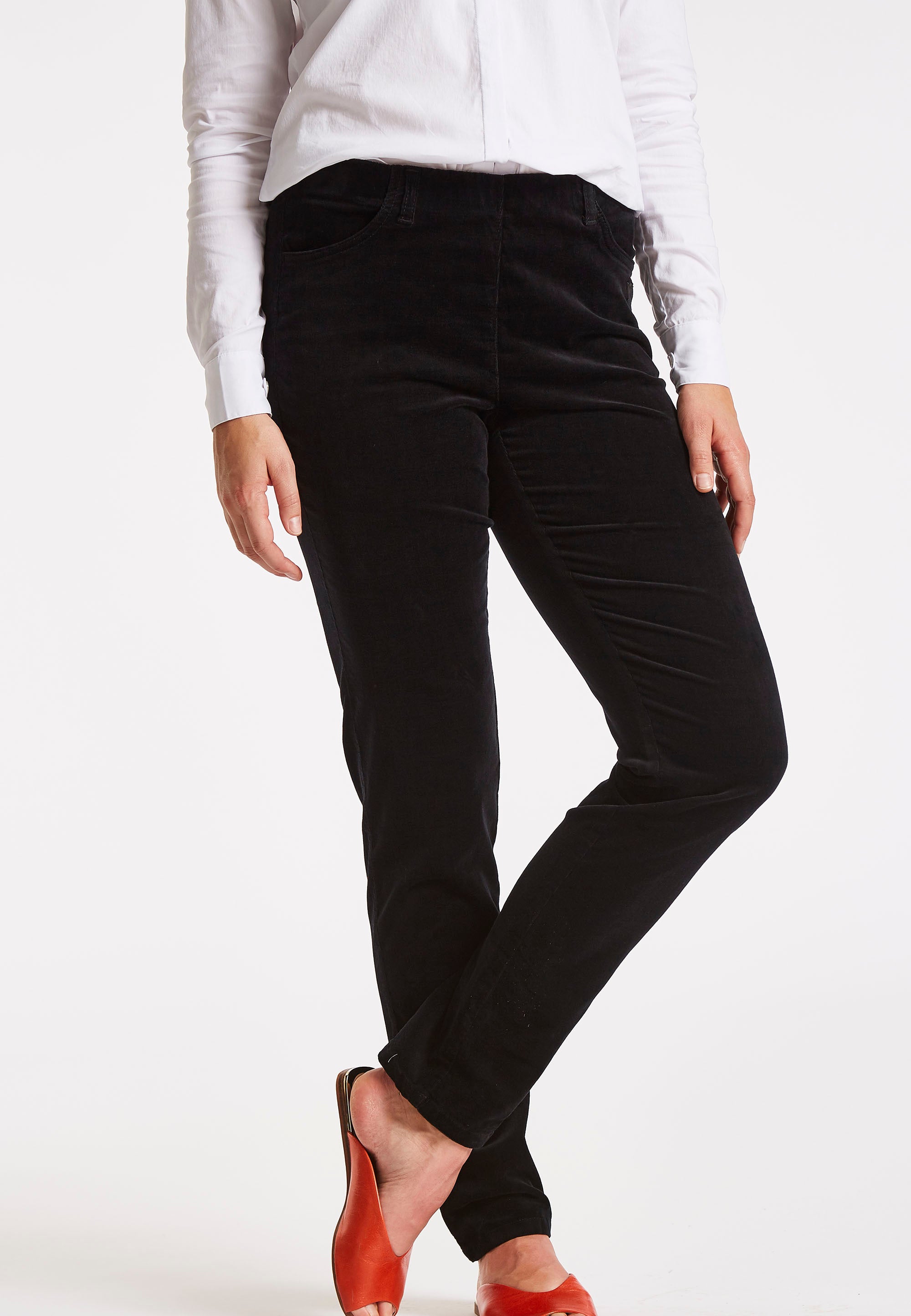 LAURIE Kelly Regular Corduroy - Medium Length Regular 99198 Black
