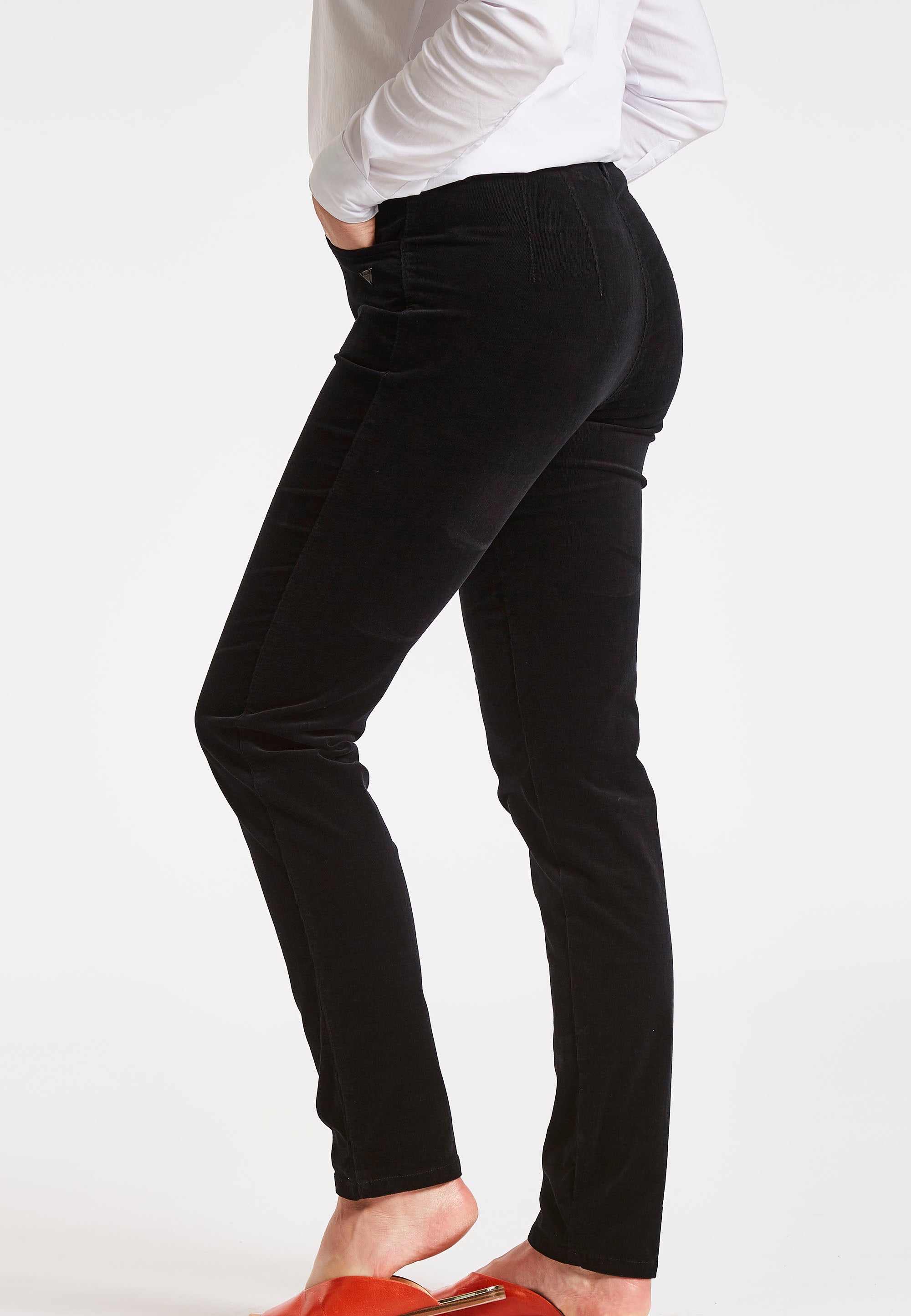 LAURIE Kelly Regular Corduroy - Medium Length Regular 99198 Black