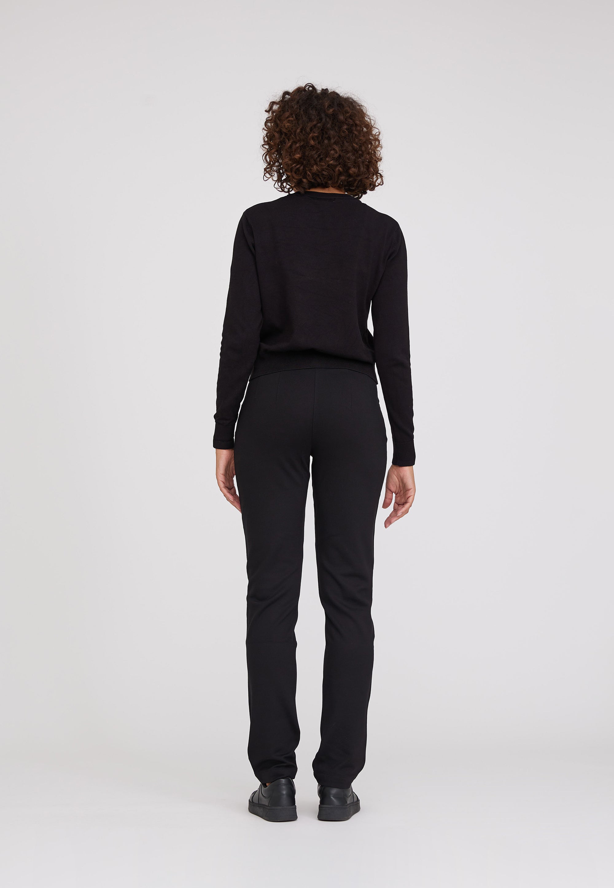 LAURIE  Kelly Regular Jersey - Medium Length Regular 99143 Black brushed
