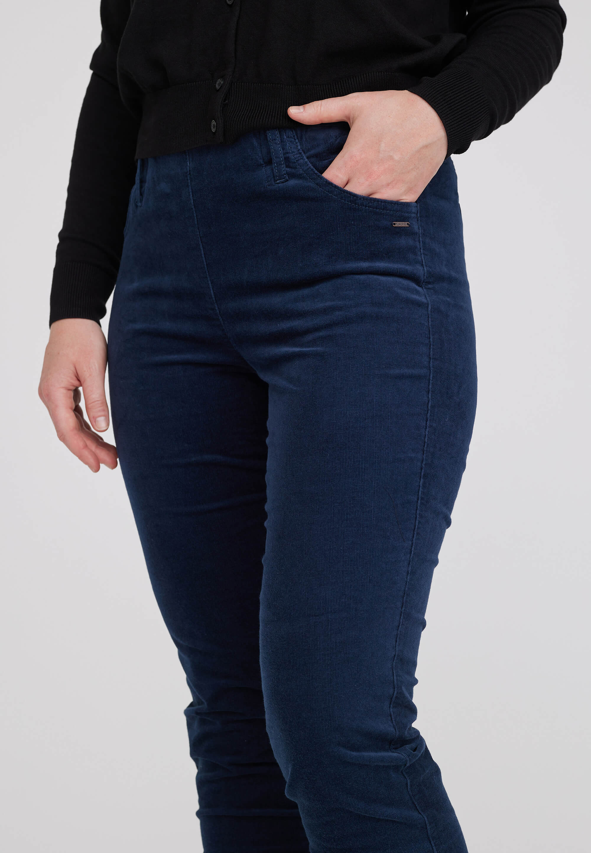 LAURIE Kelly Regular Sammet - Medium Length Regular 49000 Navy