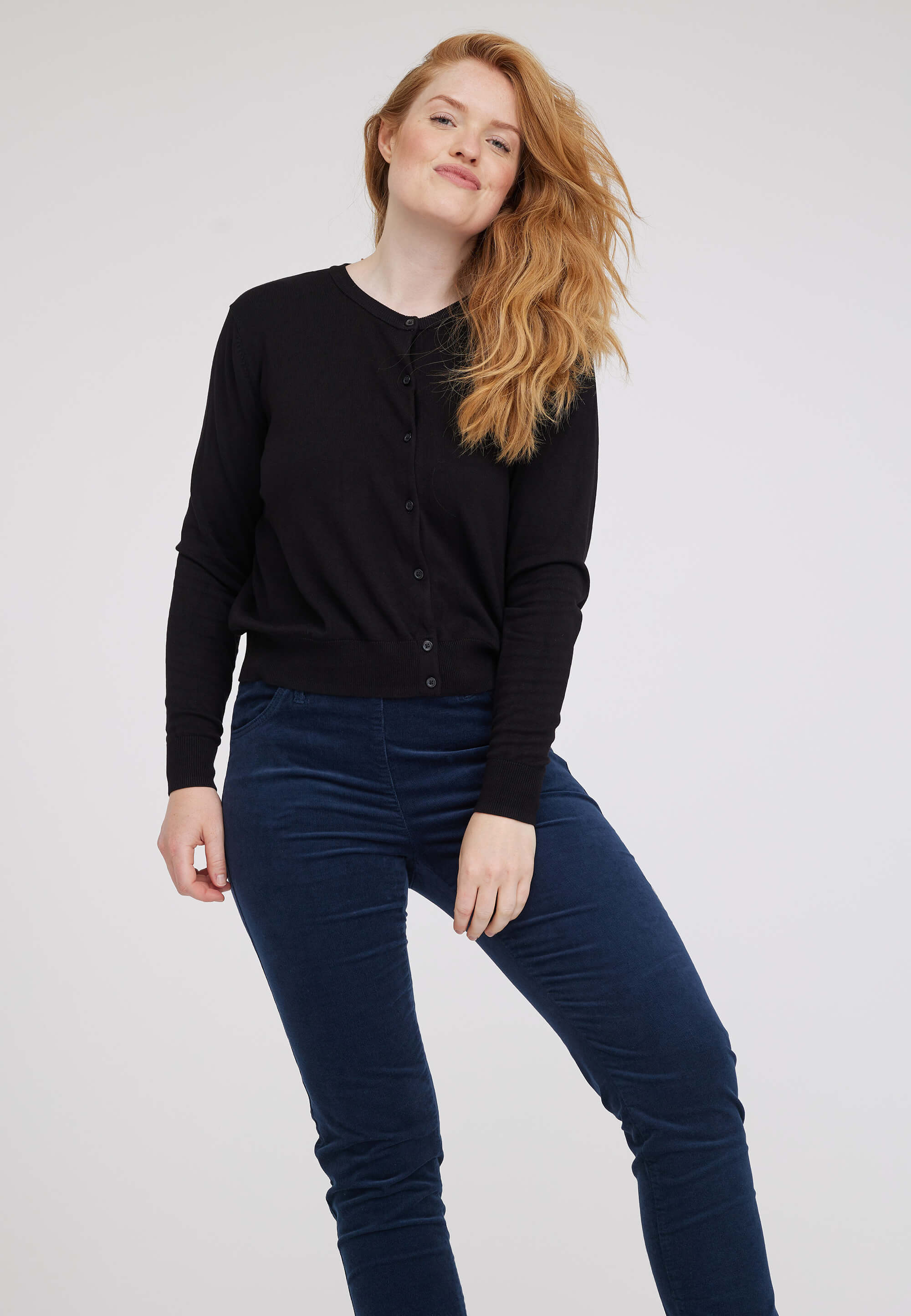 LAURIE Kelly Regular Sammet - Medium Length Regular 49000 Navy