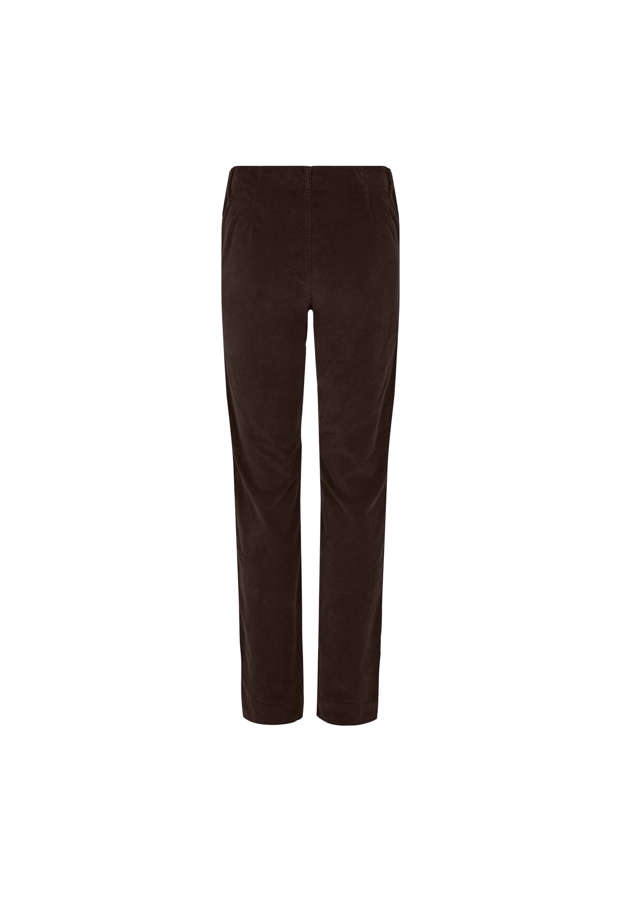 LAURIE  Kelly Regular Sammet - Medium Length Trousers REGULAR 88000 Brown