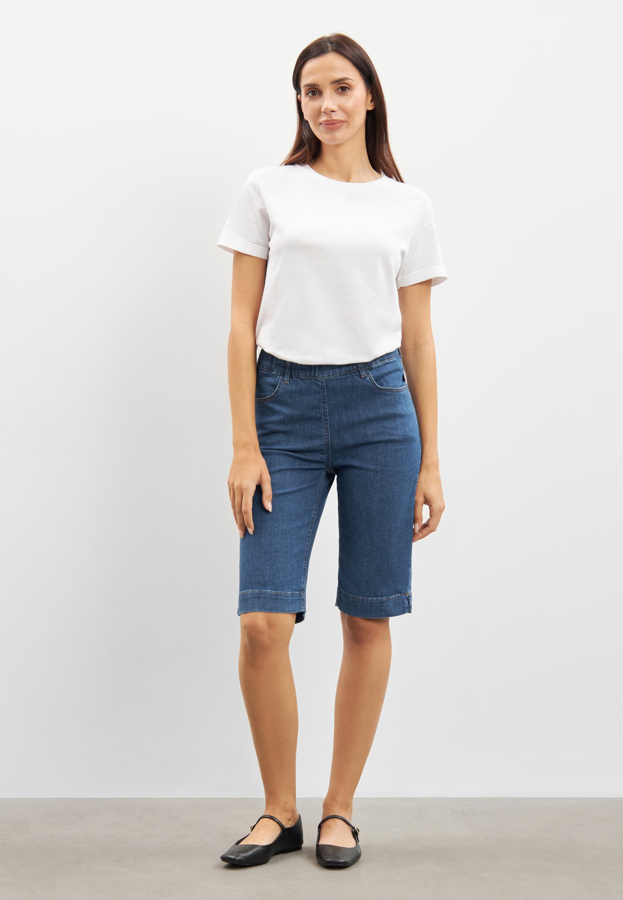 LAURIE Kelly Regular Shorts Regular 49401 Blue Denim