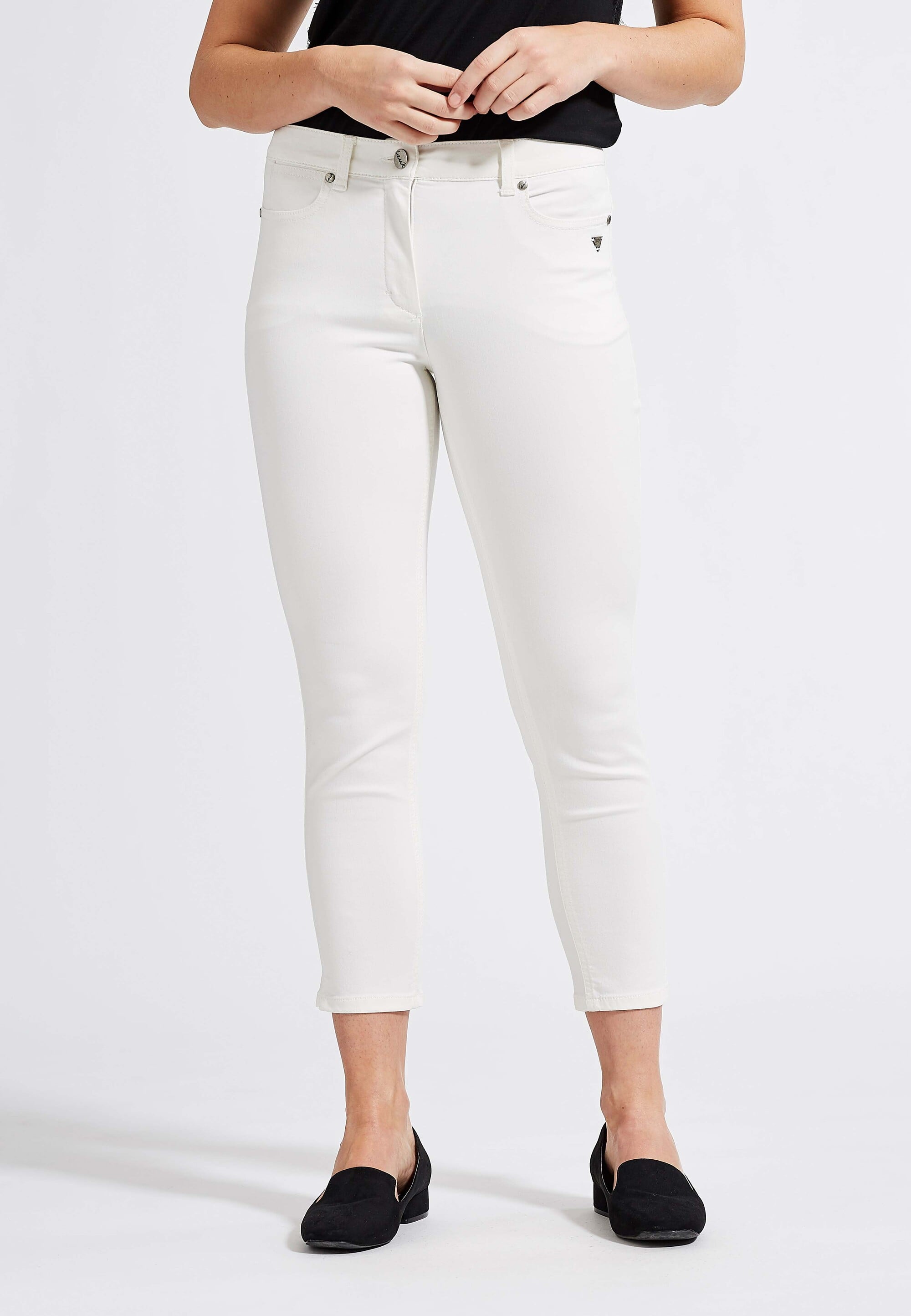 LAURIE Laura Crop Slim Slim 12100 Ecru